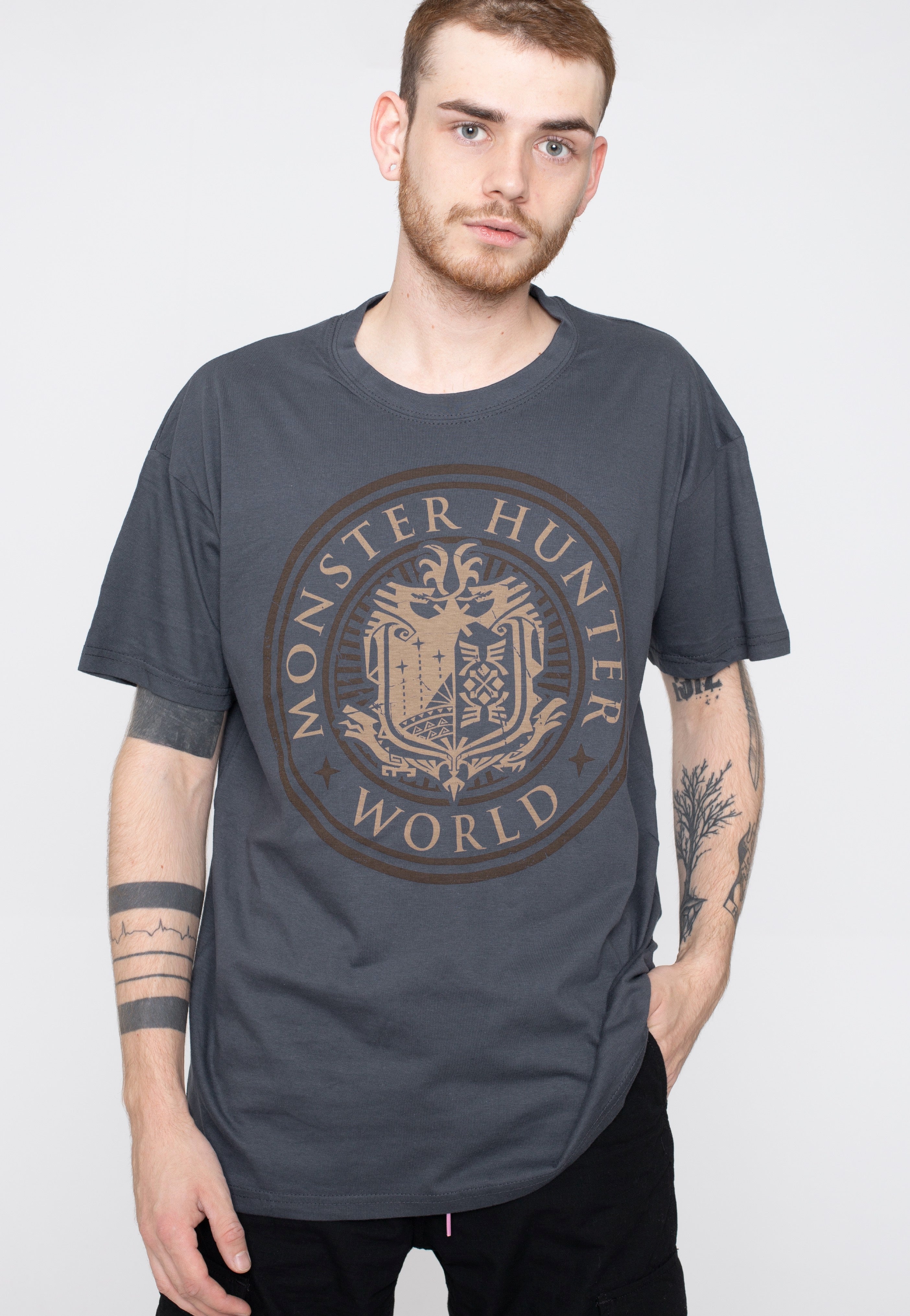 Monster Hunter - Vintage Emblem - T-Shirt | Men-Image