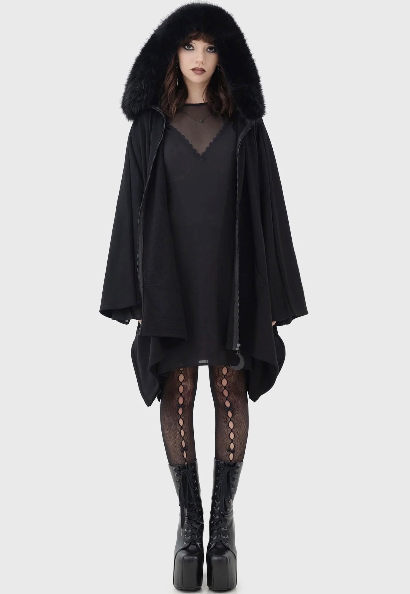 Killstar - Moonlight Rager Black - Cloak | Women-Image