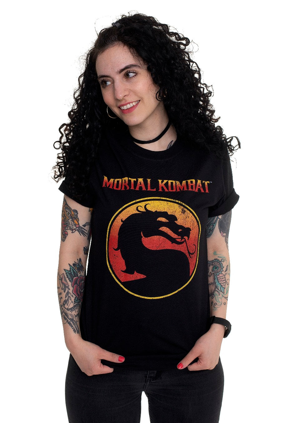 Mortal Kombat - Dragon Outline - T-Shirt | Women-Image