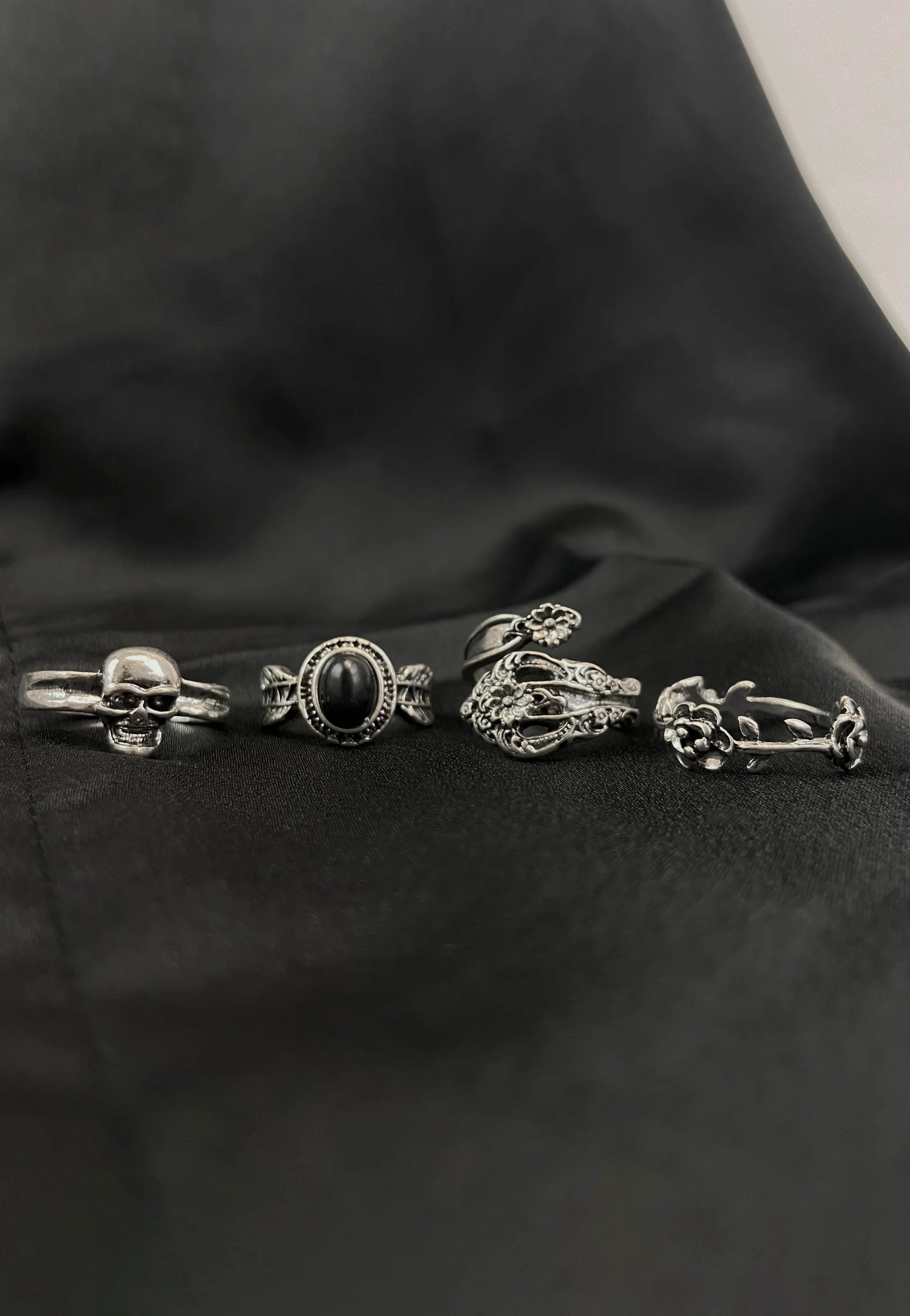 Pamela Mann - Moth Pack Set Of 4 - Ring | Neutral-Image