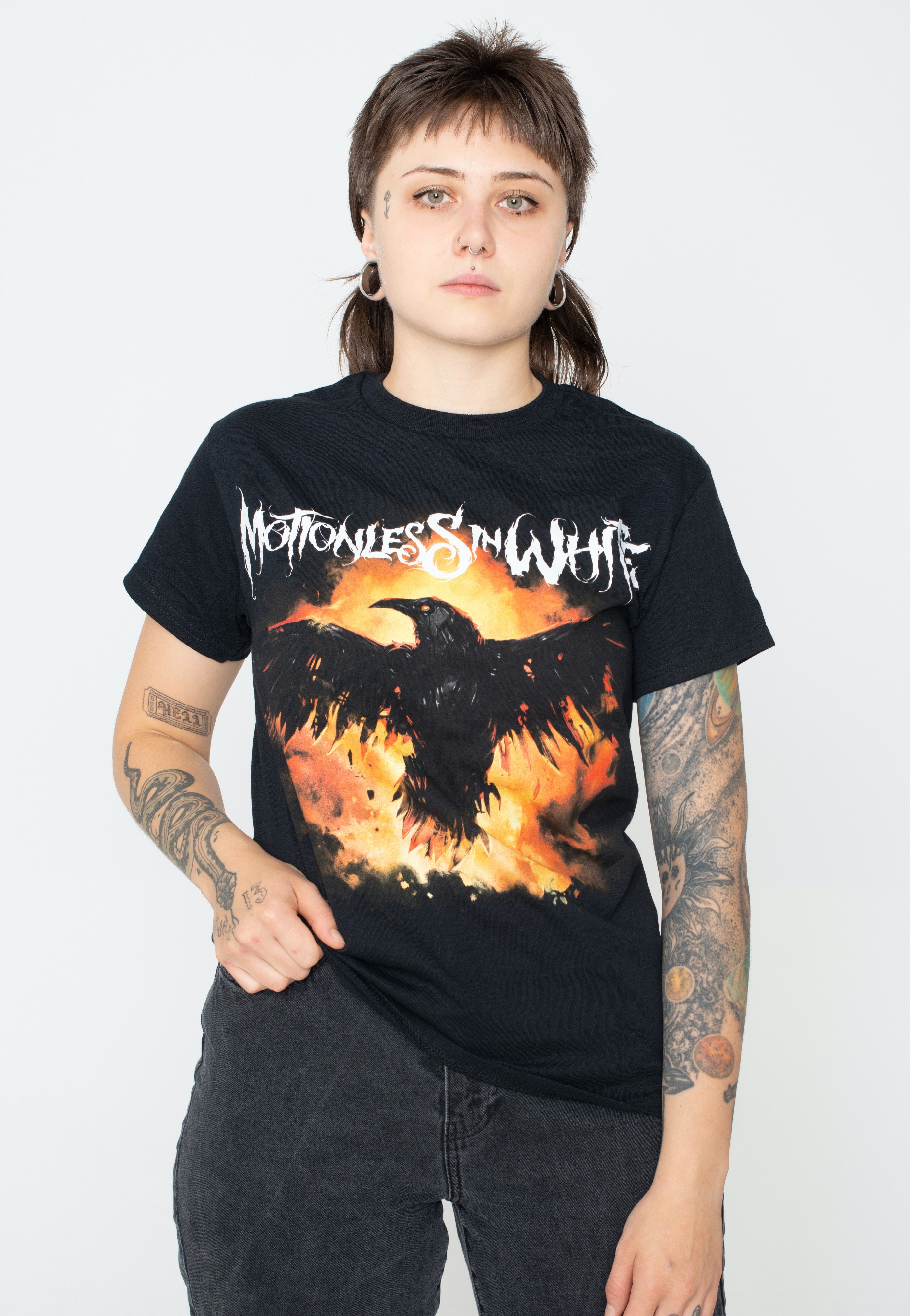 Motionless In White - Burning Crow - T-Shirt | Women-Image