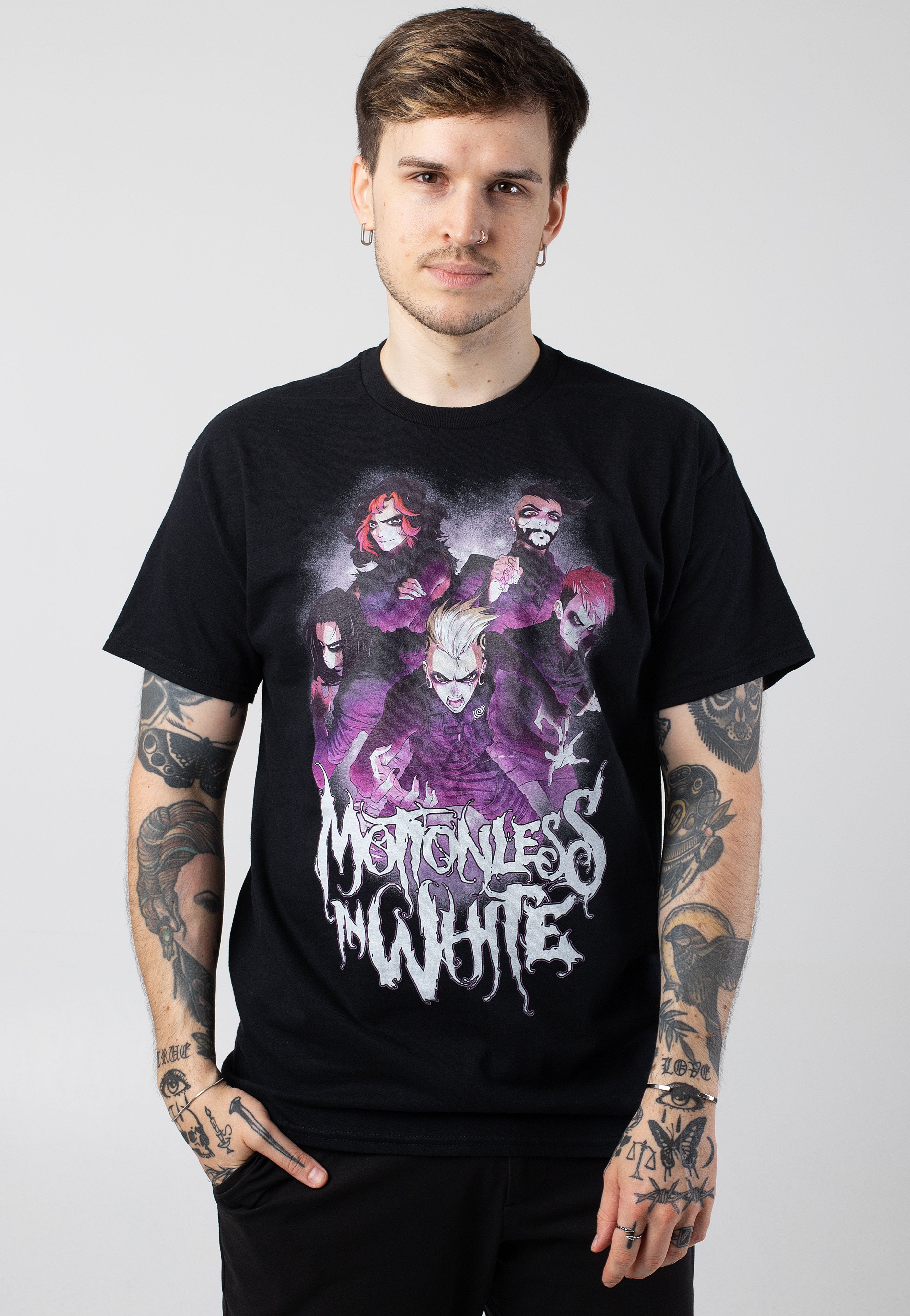 Motionless In White - Comic Band - T-Shirt | Men-Image