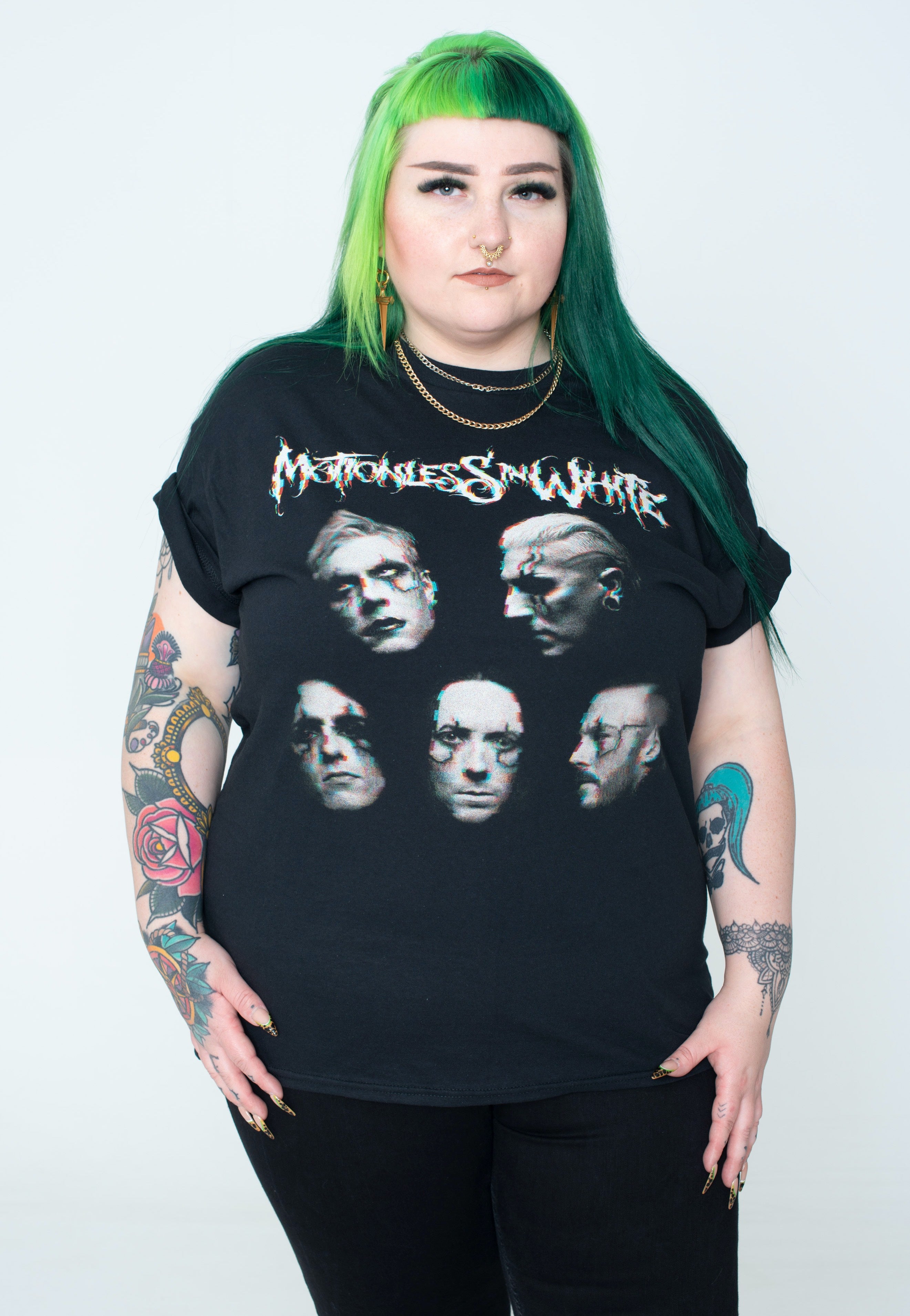 Motionless In White - Faces - T-Shirt | Women-Image