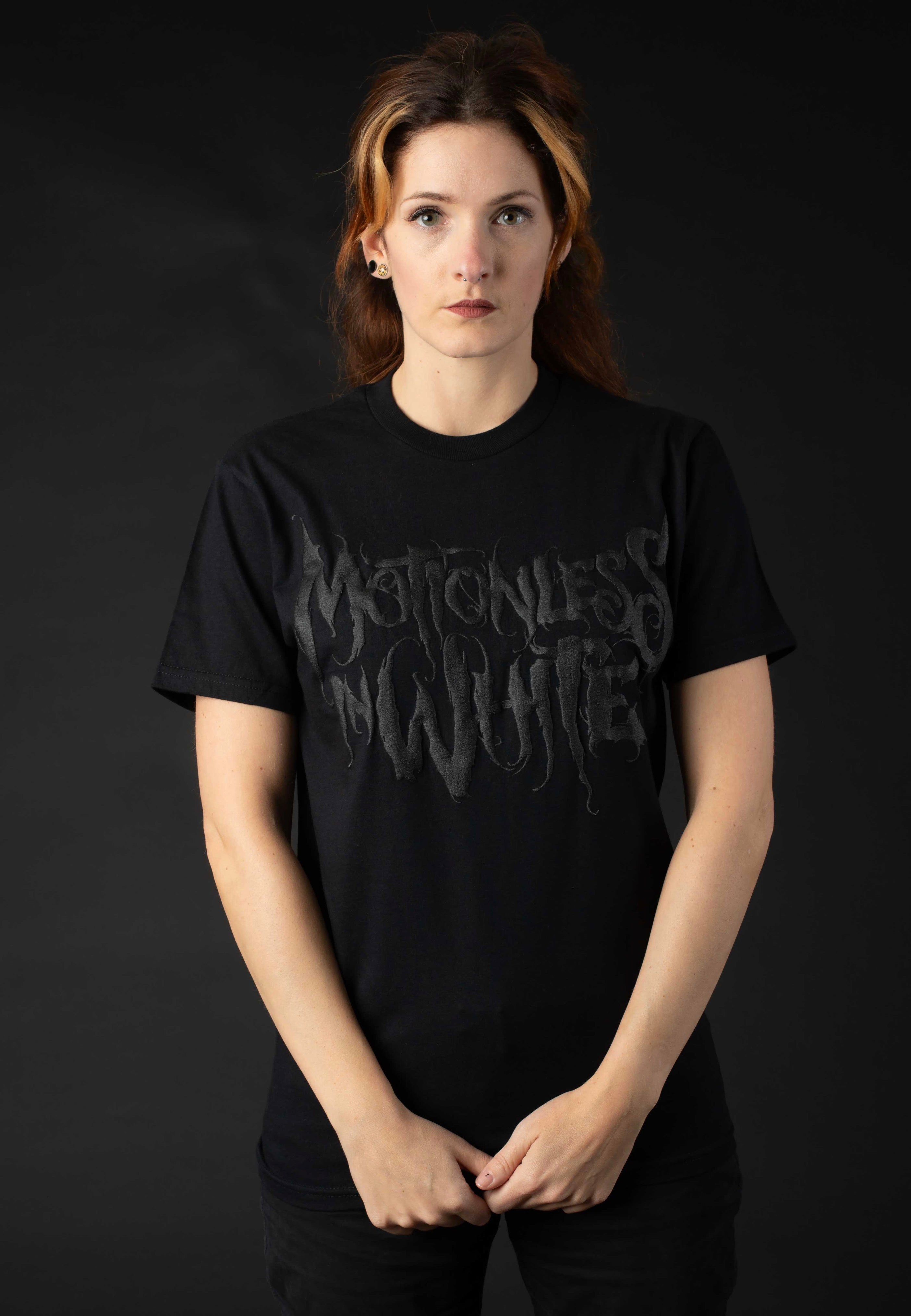 Motionless In White - Logo Limited Black On Black - T-Shirt | Women-Image