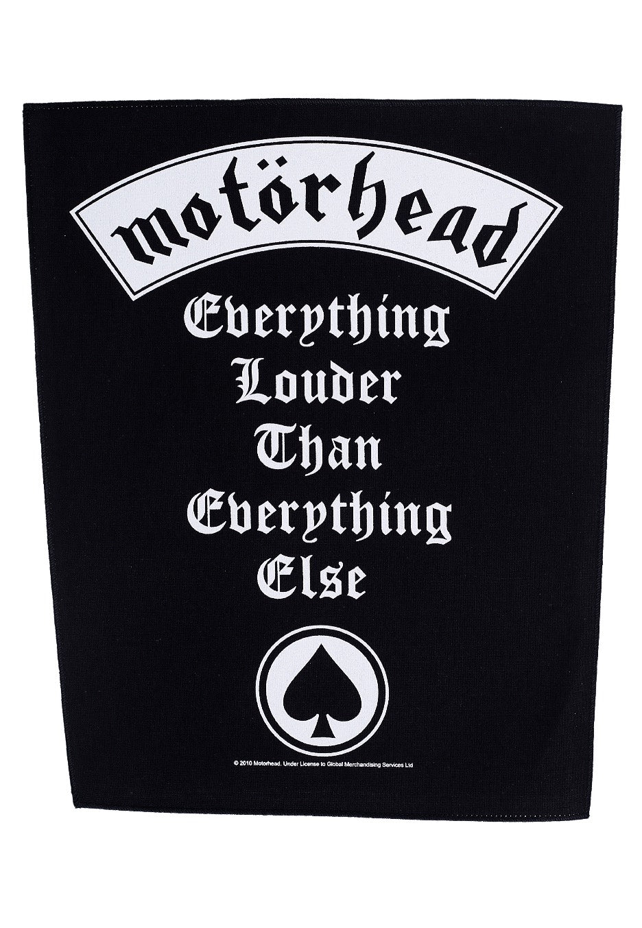 Motörhead - Everything Louder - Backpatch | Neutral-Image