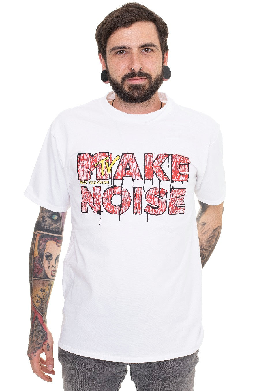 MTV - Make Noise White - T-Shirt | Men-Image