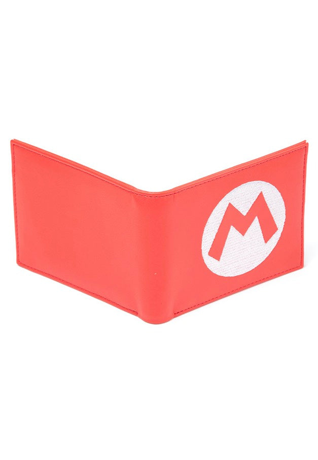 Super Mario - Red Bifold With Symbol Embroidery - Wallet | Neutral-Image