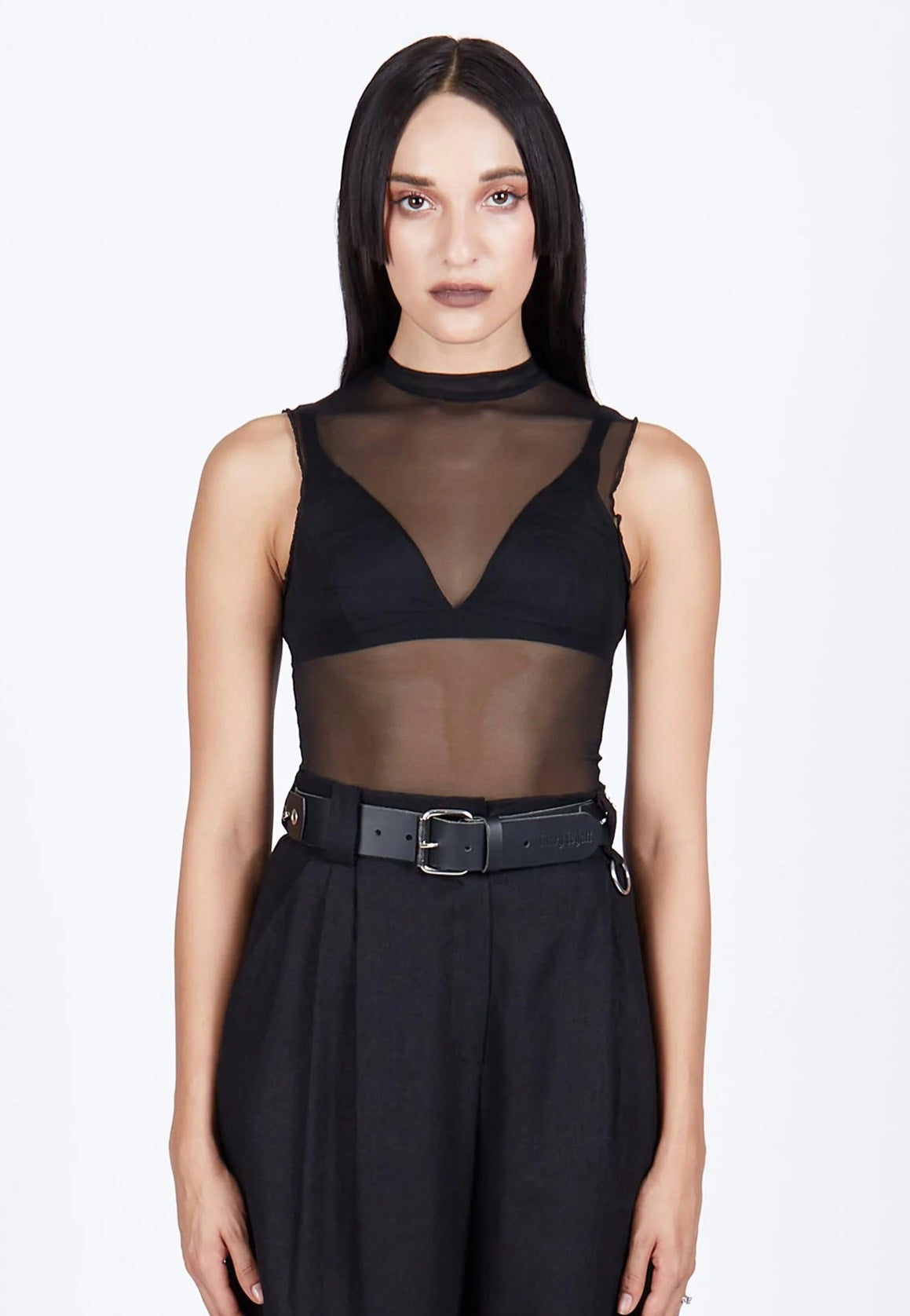 Mary Wyatt - Nancy Mesh Black - Top | Women-Image