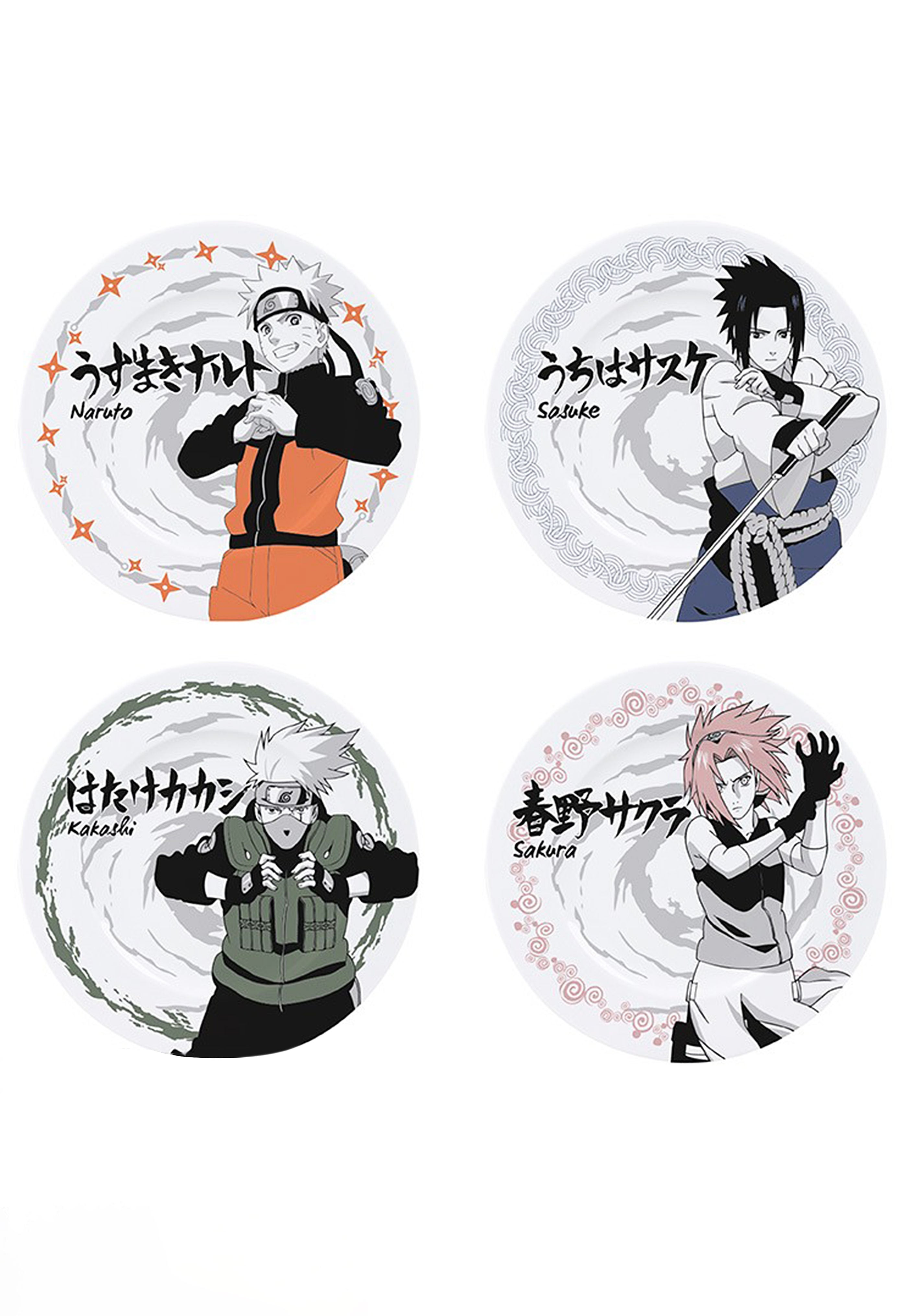 Naruto - Characters Set Of 4 - Plates | Neutral-Image