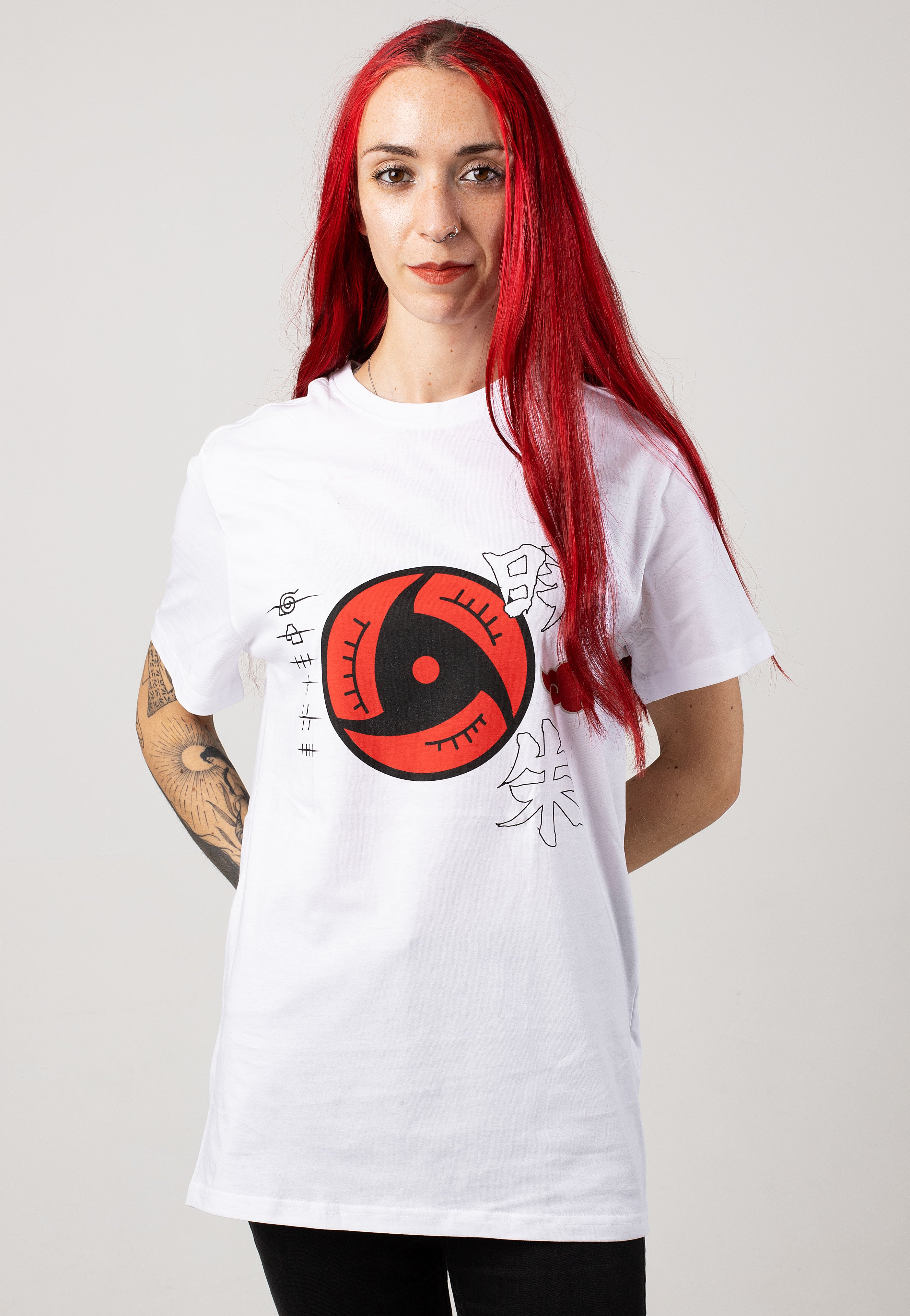 Naruto - Akatsuki Symbols White - T-Shirt | Women-Image