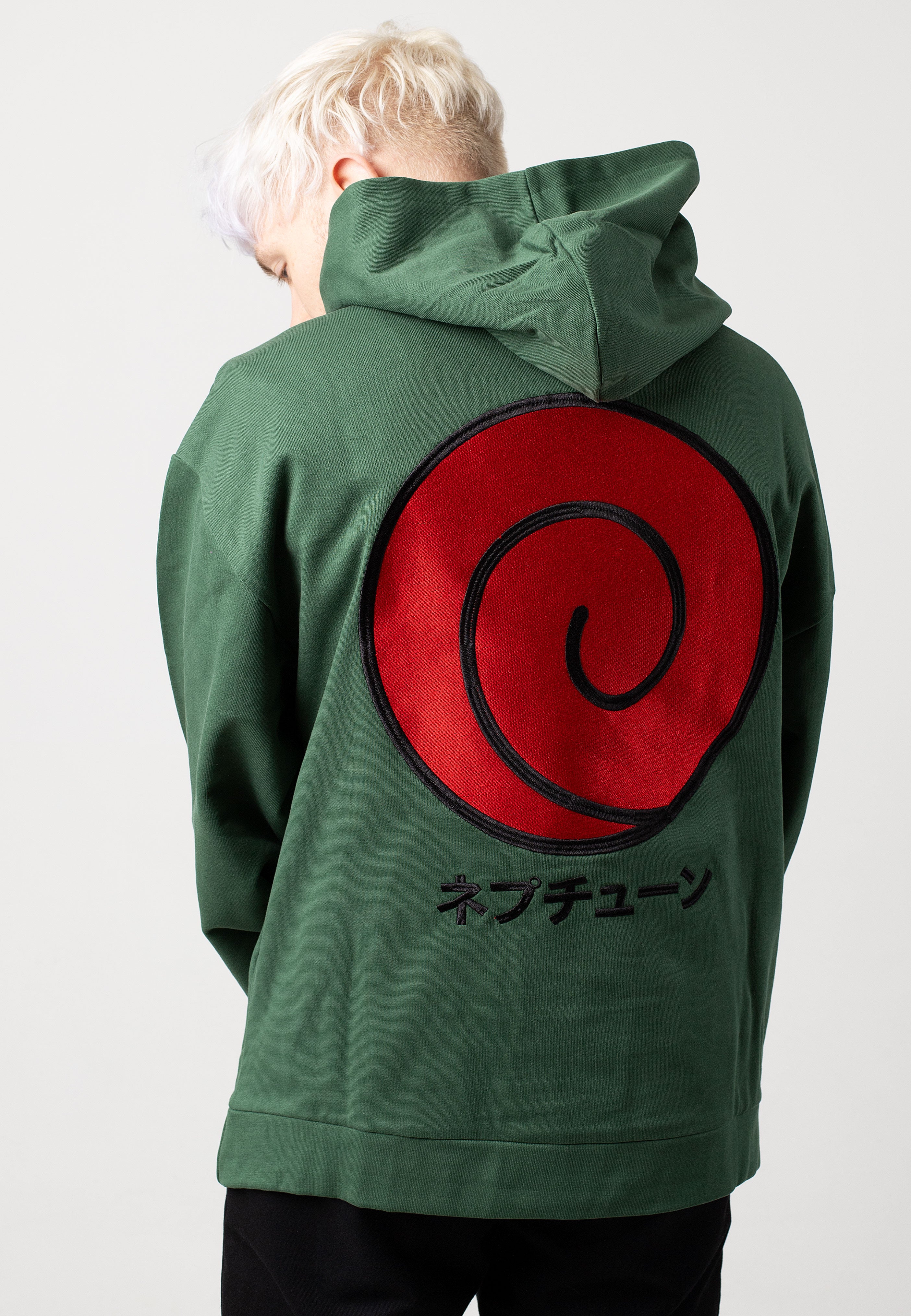 Neptun x Naruto - Kakashi Green - Hoodie | Men-Image