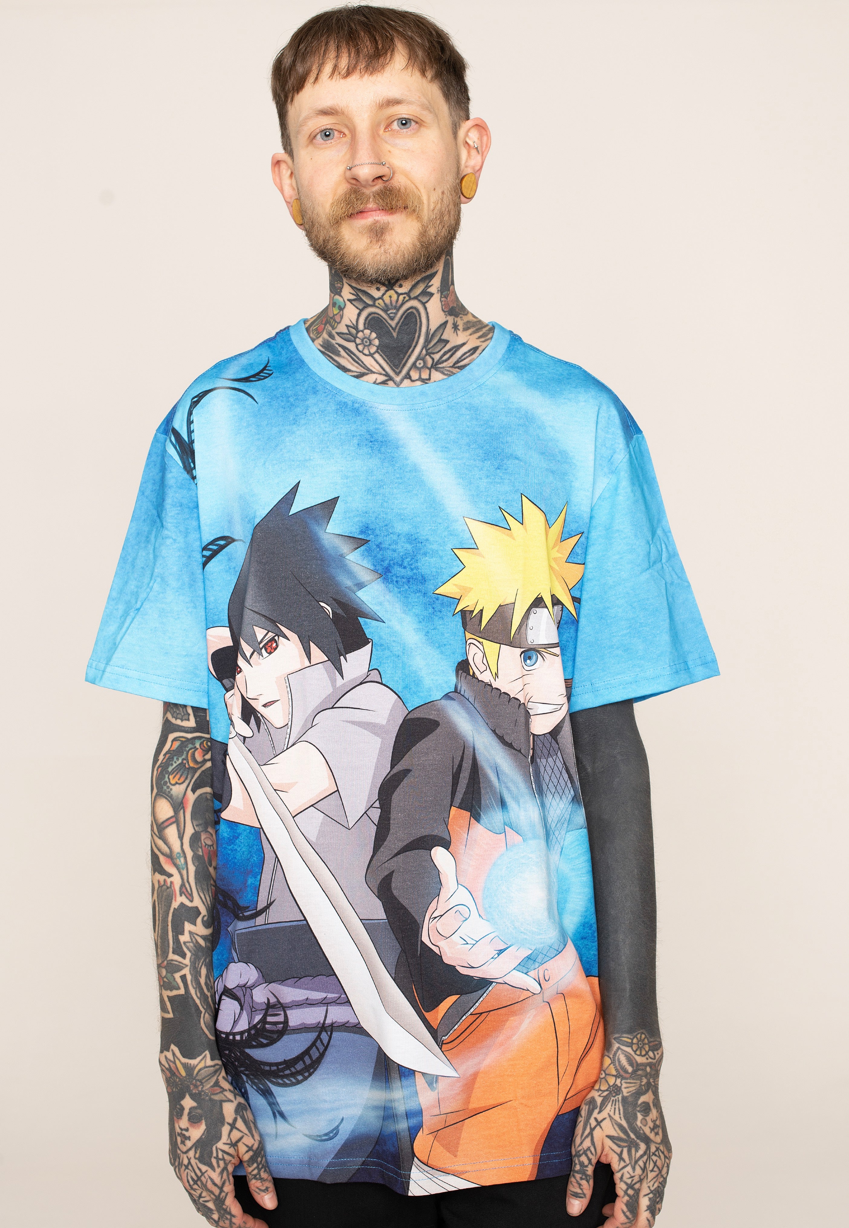 Naruto - Naruto & Sasuke Allover - T-Shirt | Men-Image