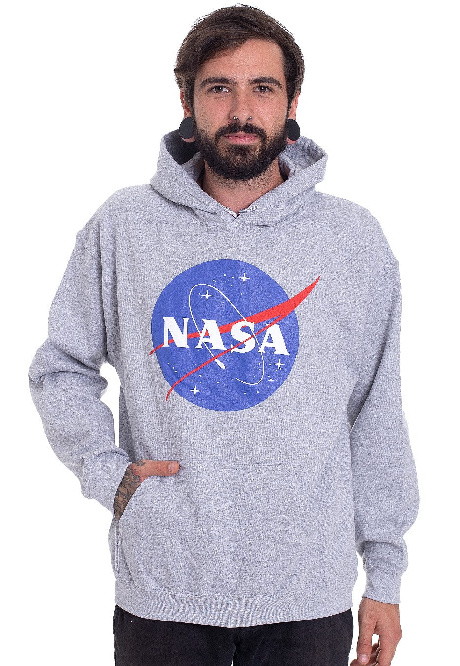 Nasa - Insignia Logo Grey - Hoodie | Men-Image