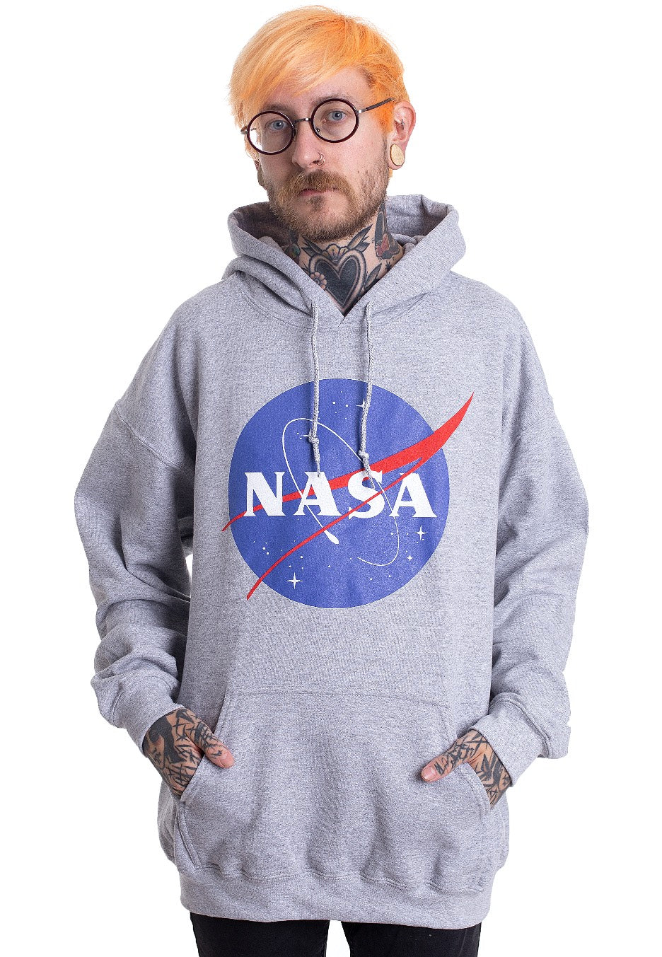 NASA - Insignia Logo Sports Grey - Hoodie | Men-Image