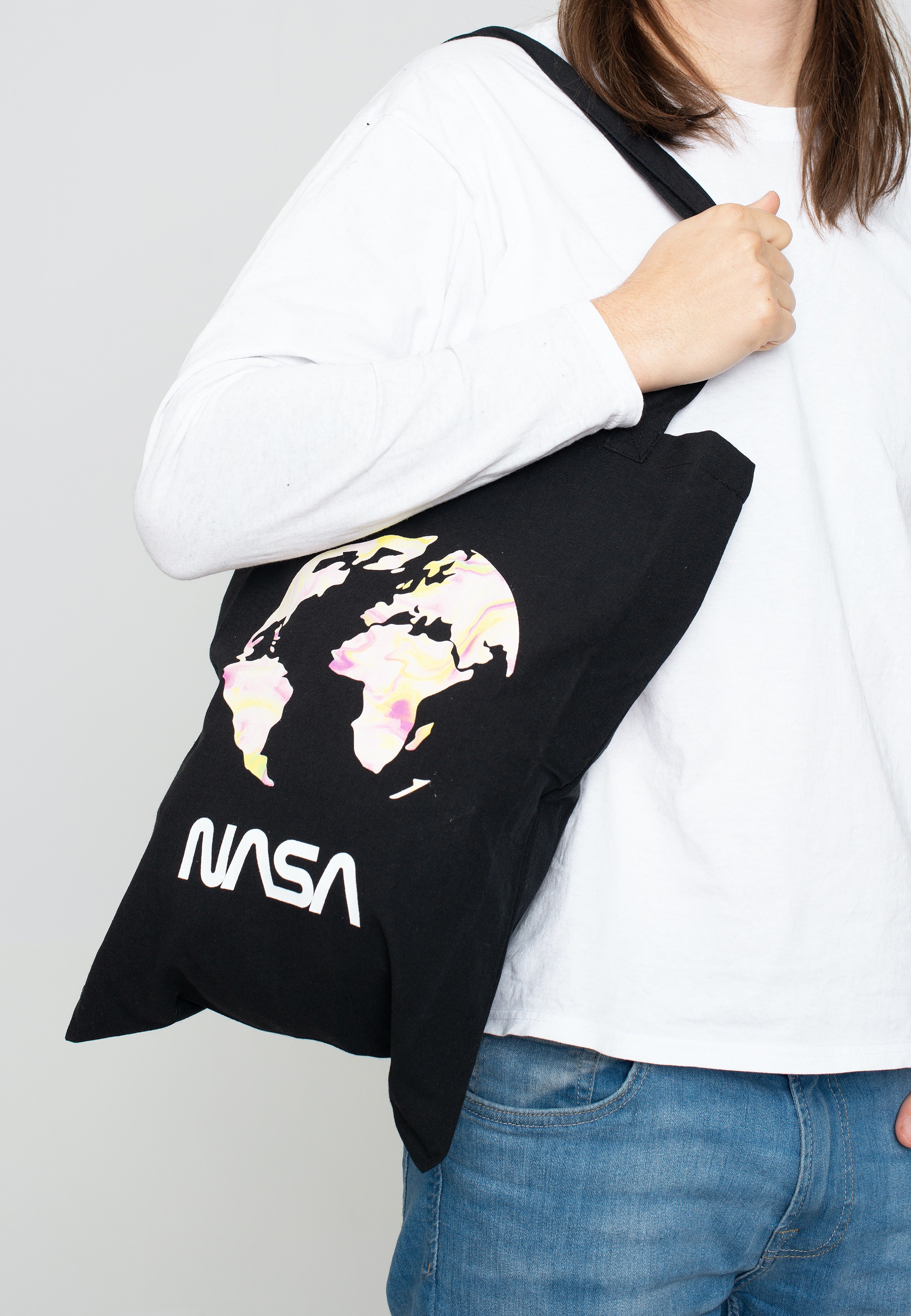 NASA - Earth Logo - Tote Bag | Neutral-Image