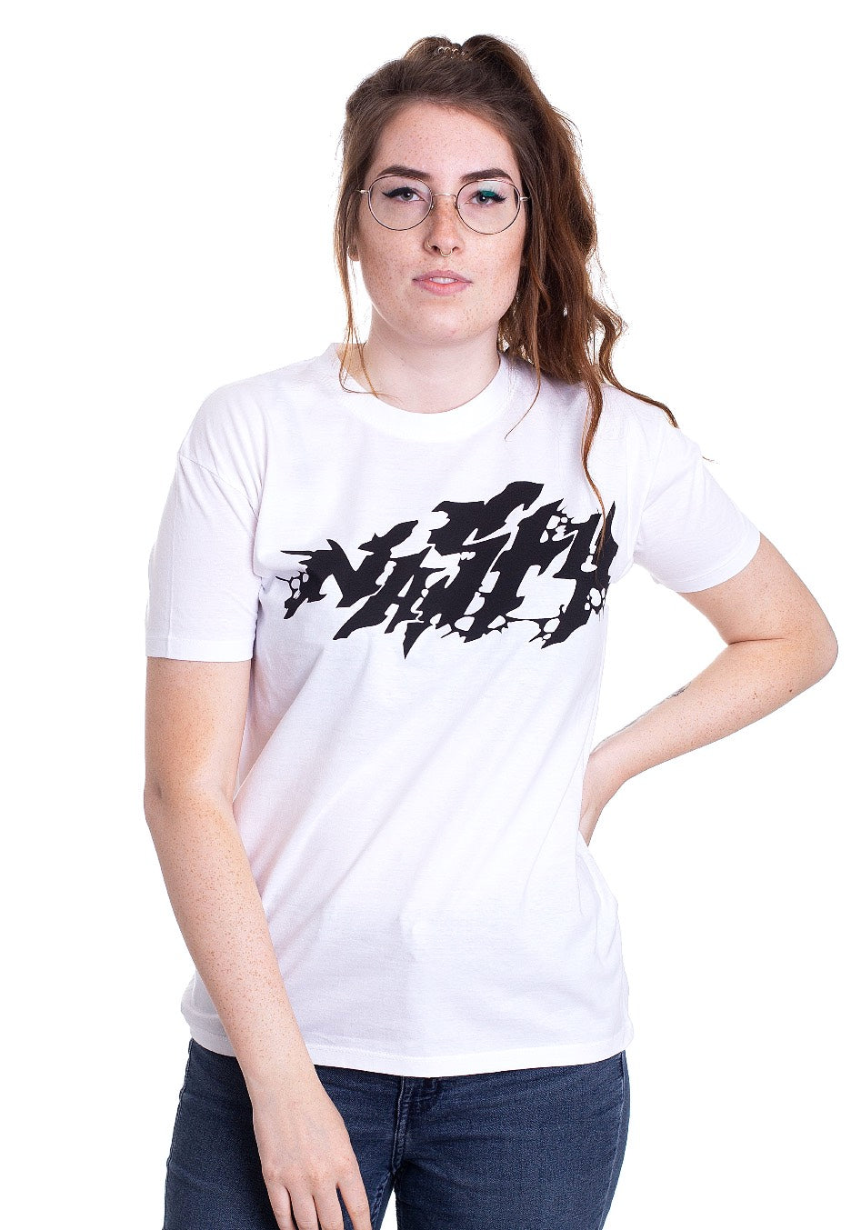 Nasty - Anti Social White - T-Shirt | Women-Image