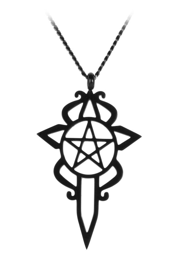 Wildcat - Pentagram Dagger Black - Necklace | Neutral-Image