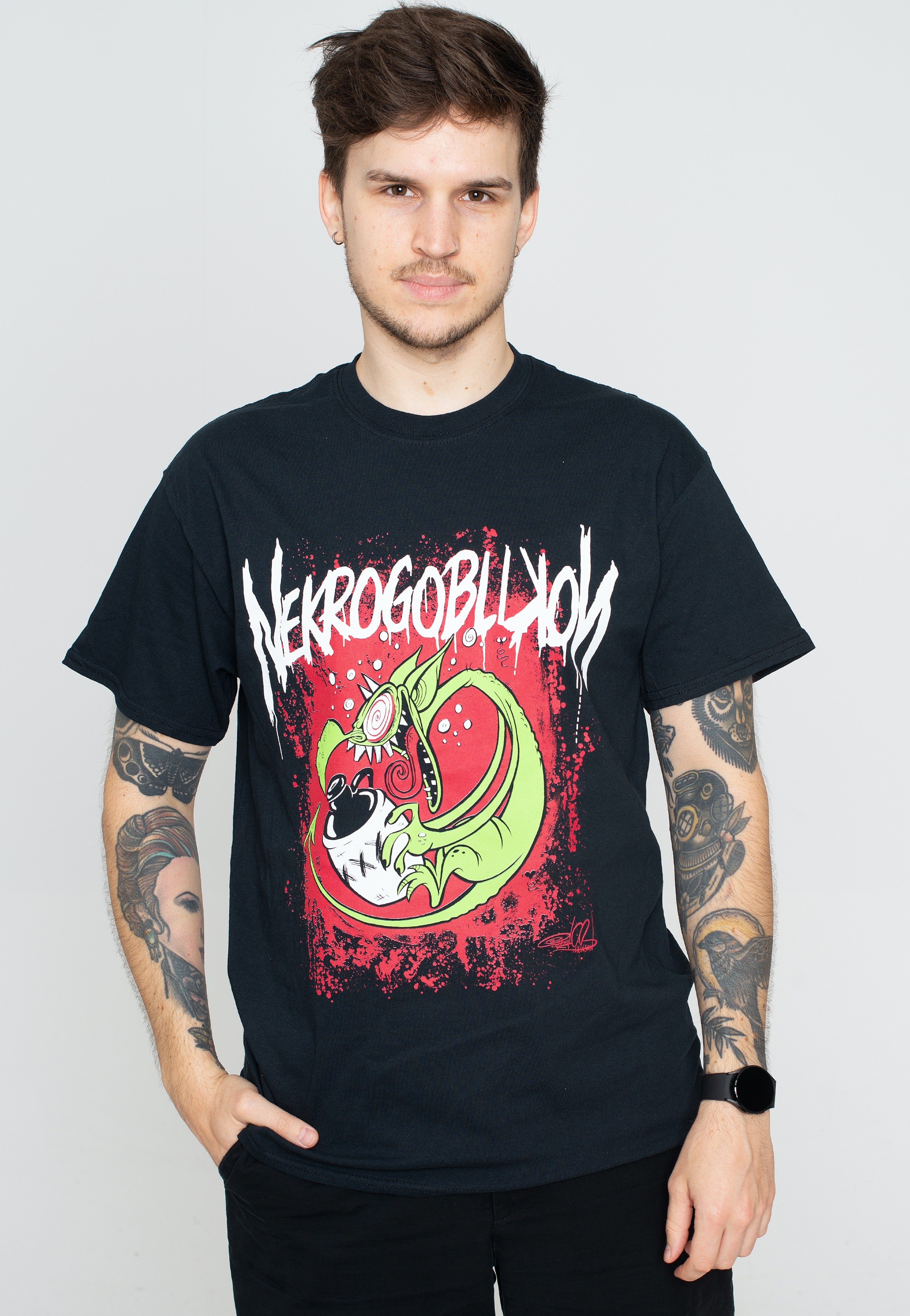 Nekrogoblikon - Drunk Goblin - T-Shirt | Men-Image