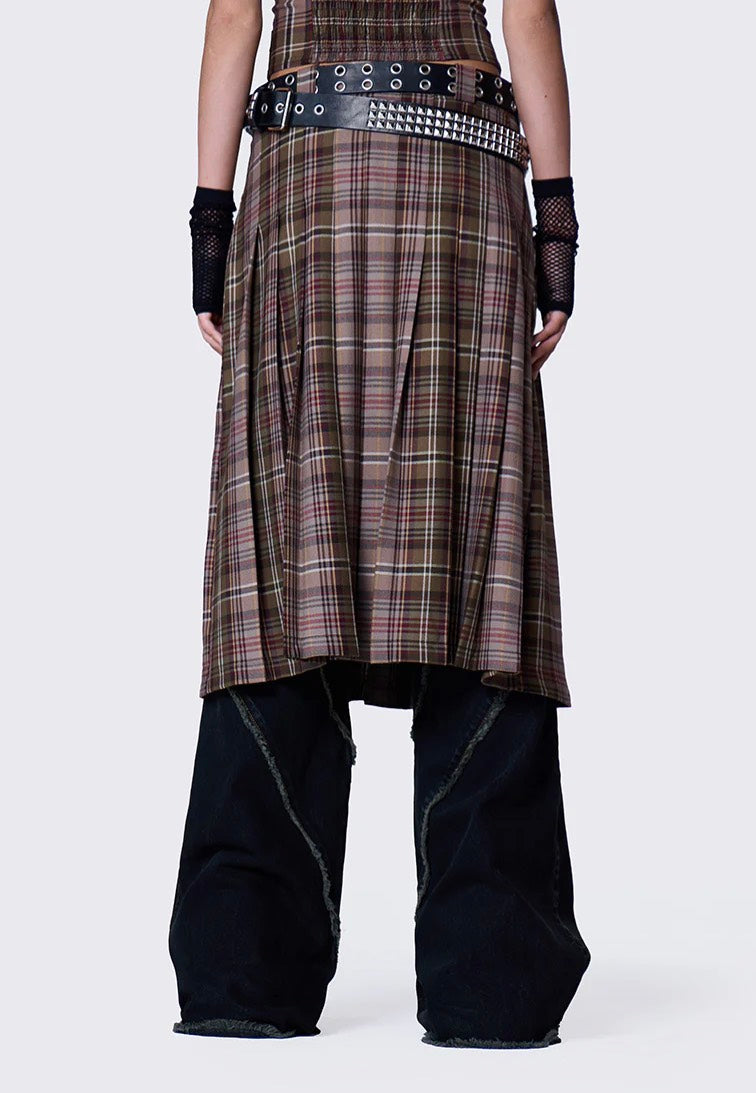 Minga London - Nenna Pleated Tartan - Skirt | Women-Image