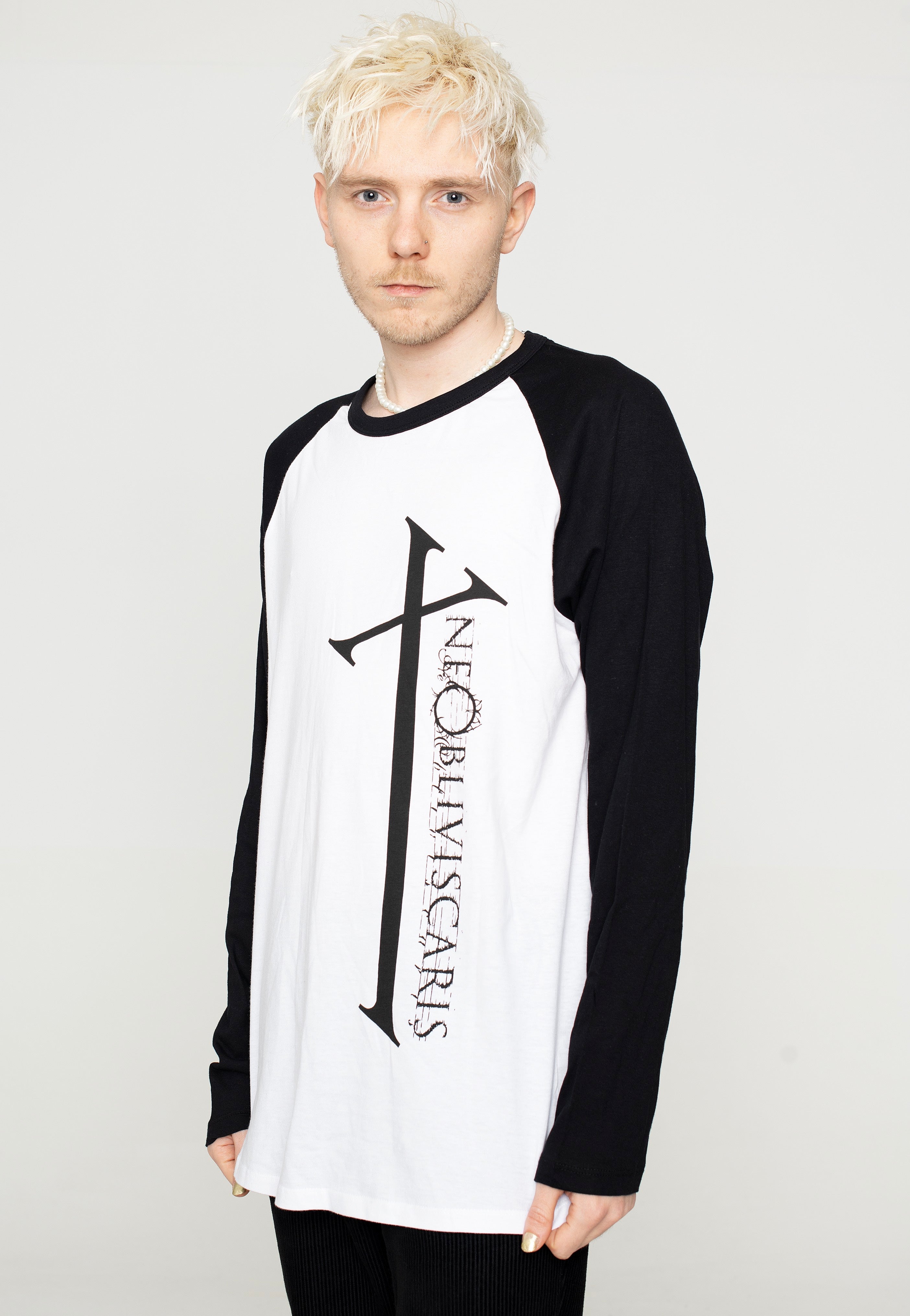 Ne Obliviscaris - Exul Cross White/Black - Longsleeve | Men-Image