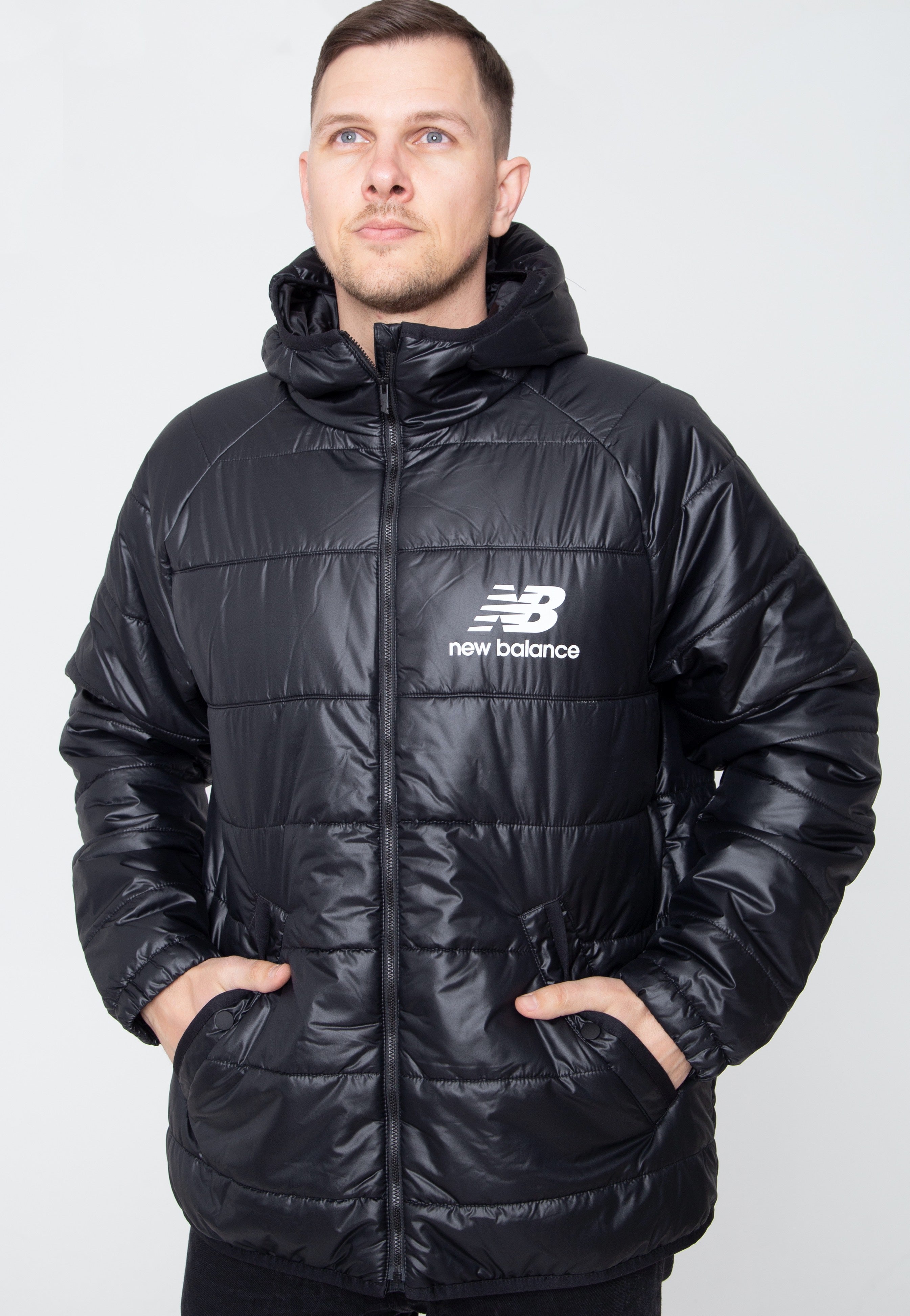 New Balance Athletics Winterized Short Synthetic Puffer Black XL Men