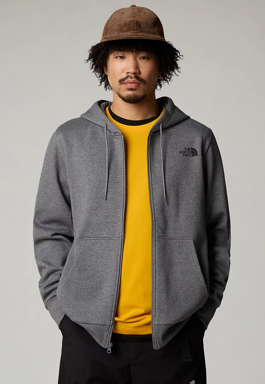 The North Face - Simple Dome Full Zip Tnf Mediumgrey Heather - Zipper | Men-Image