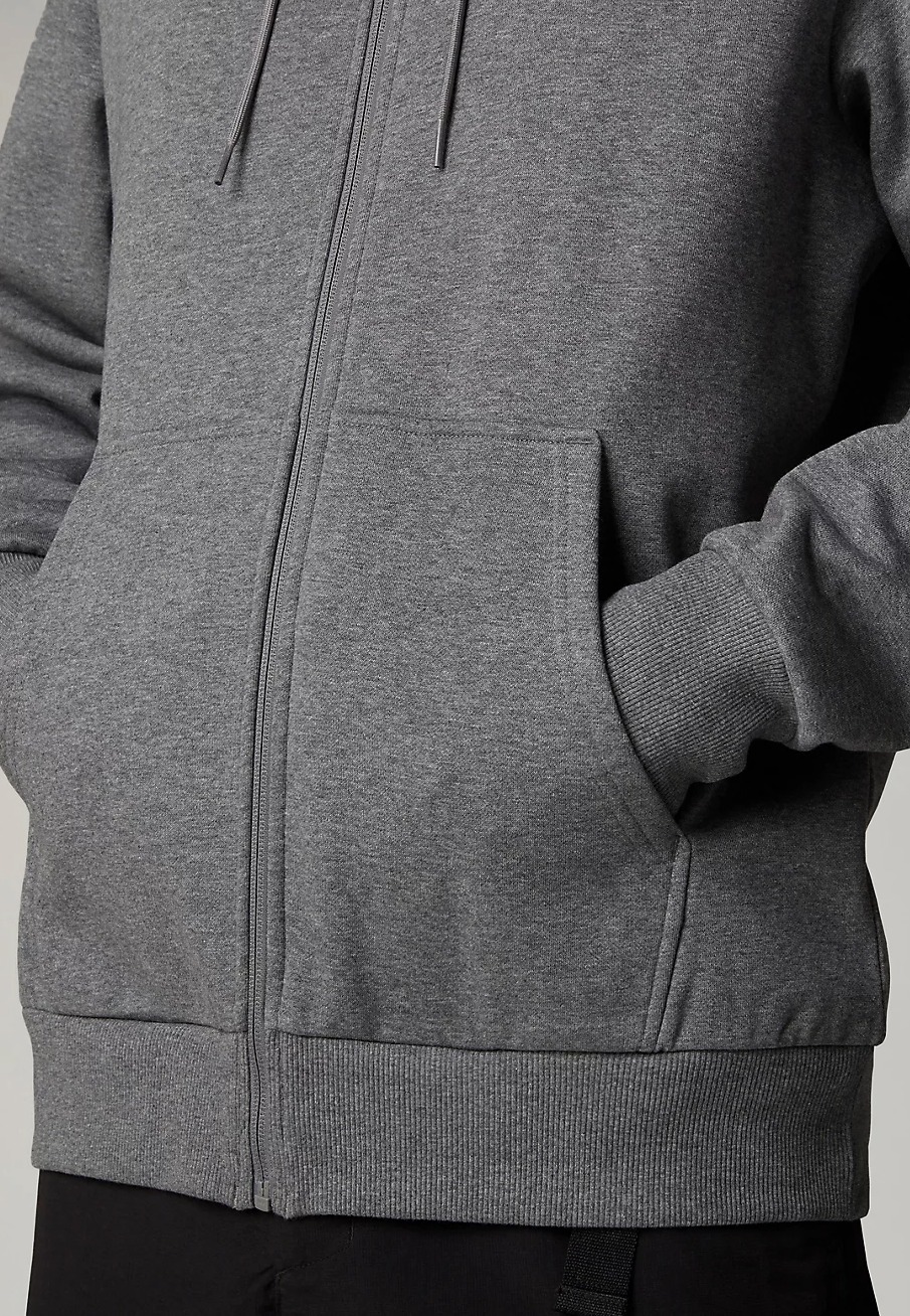 The North Face - Simple Dome Full Zip Tnf Mediumgrey Heather - Zipper | Men-Image