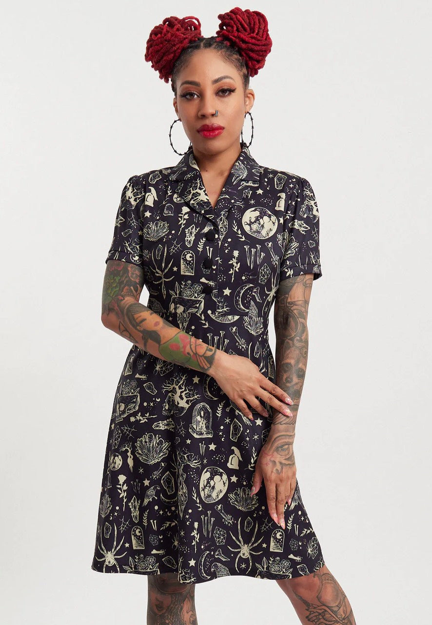 Sourpuss Clothing - Night Walker Rosie - Dress | Women-Image