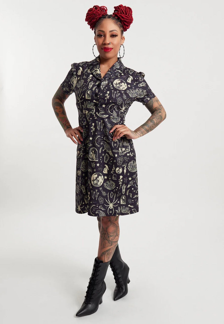 Sourpuss Clothing - Night Walker Rosie - Dress | Women-Image