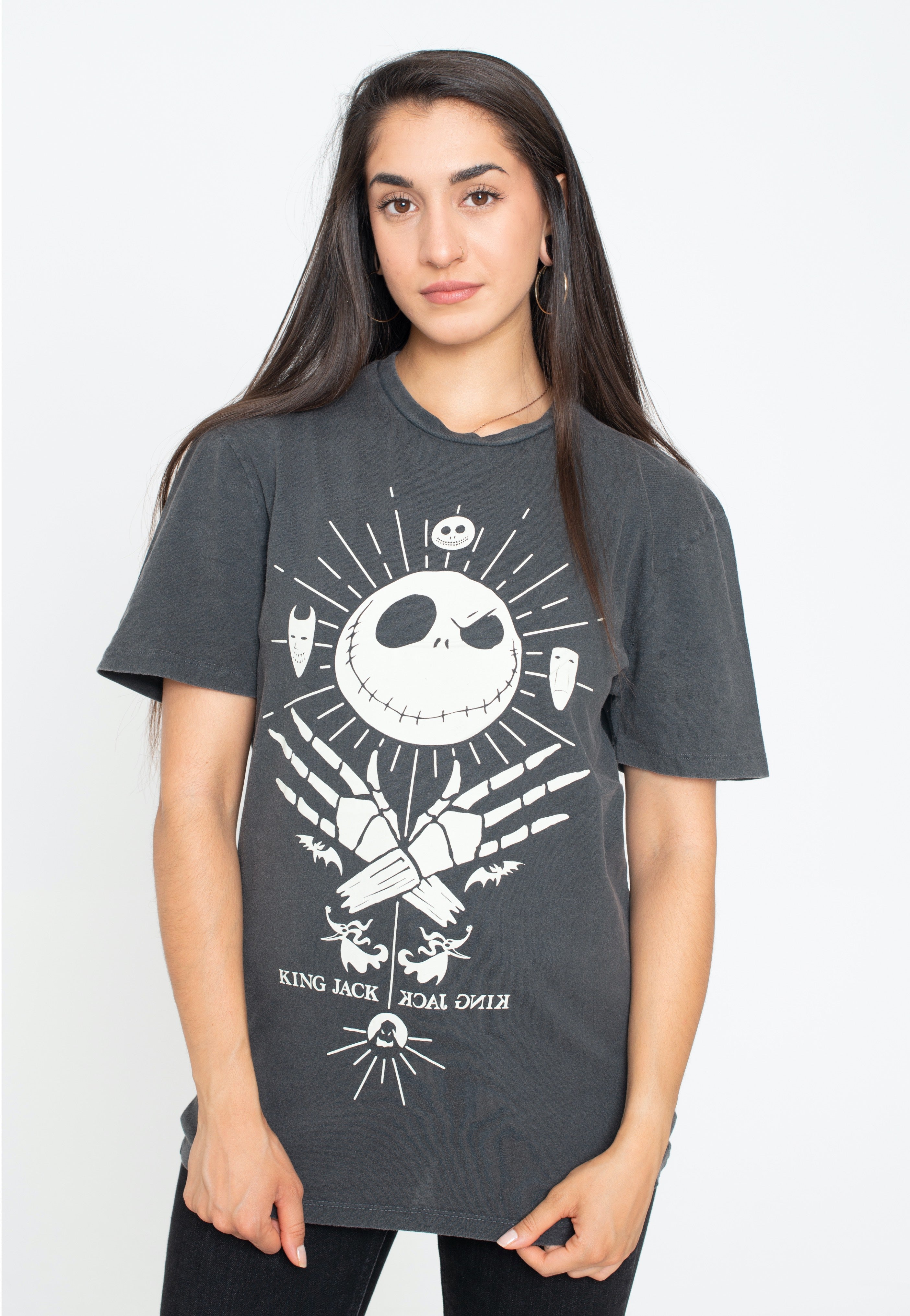 The Nightmare Before Christmas - Mystic Jack Acid Wash - T-Shirt | Women-Image