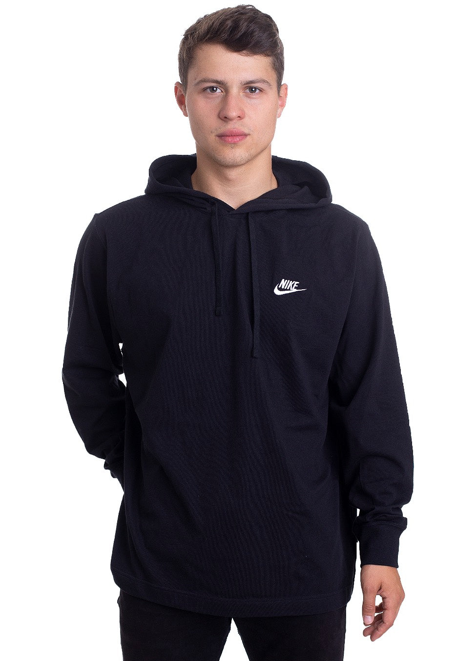 Nike - NSW Club Jersey Black/White - Hoodie | Men-Image