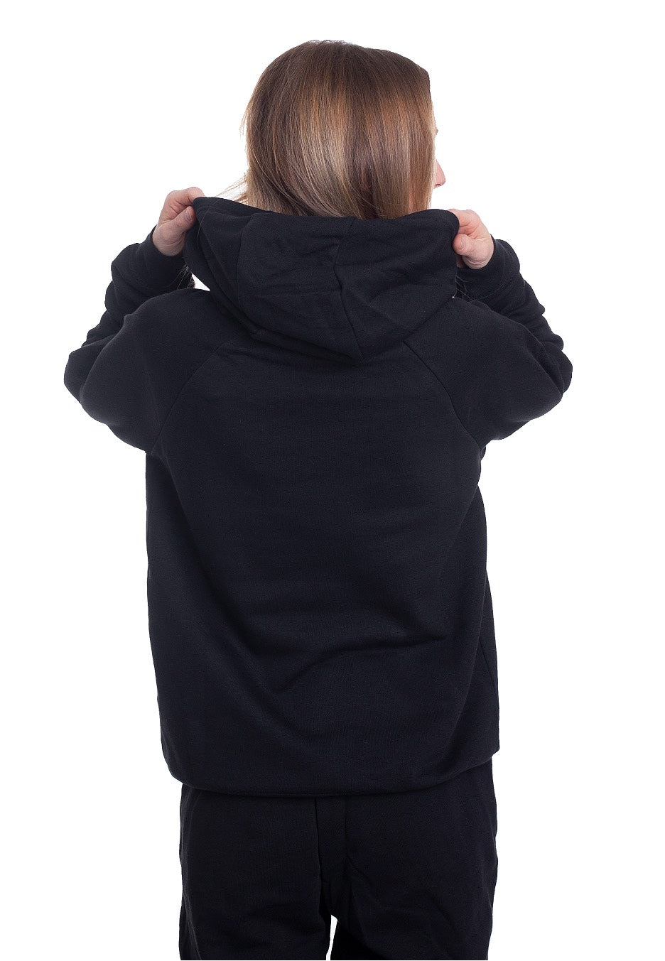 Nike - W NSW ESSNTL Hoodie PO FLC Black/White - Hoodie | Women-Image