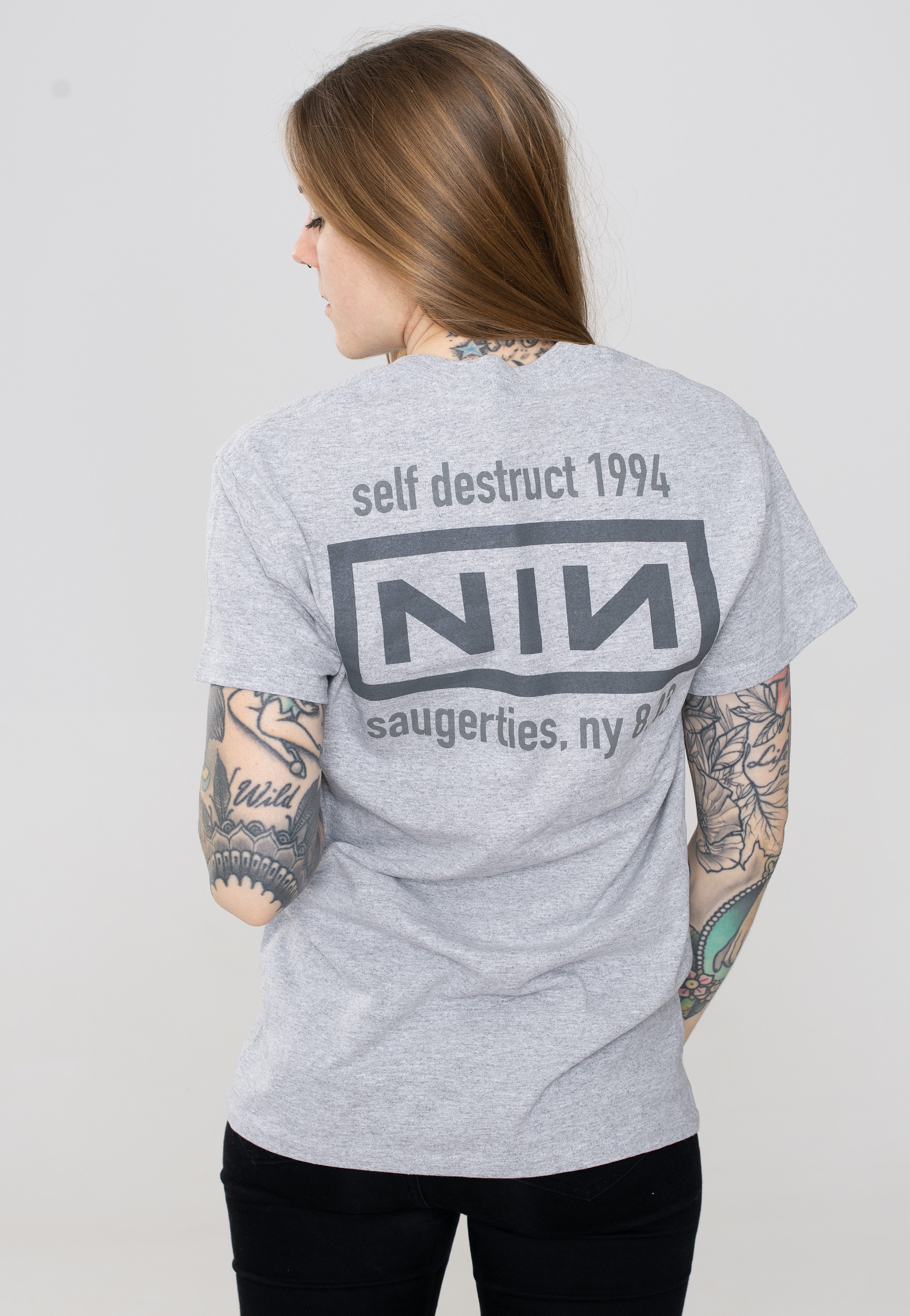 Nine Inch Nails - Self Destruct 94 Grey - T-Shirt | Women-Image