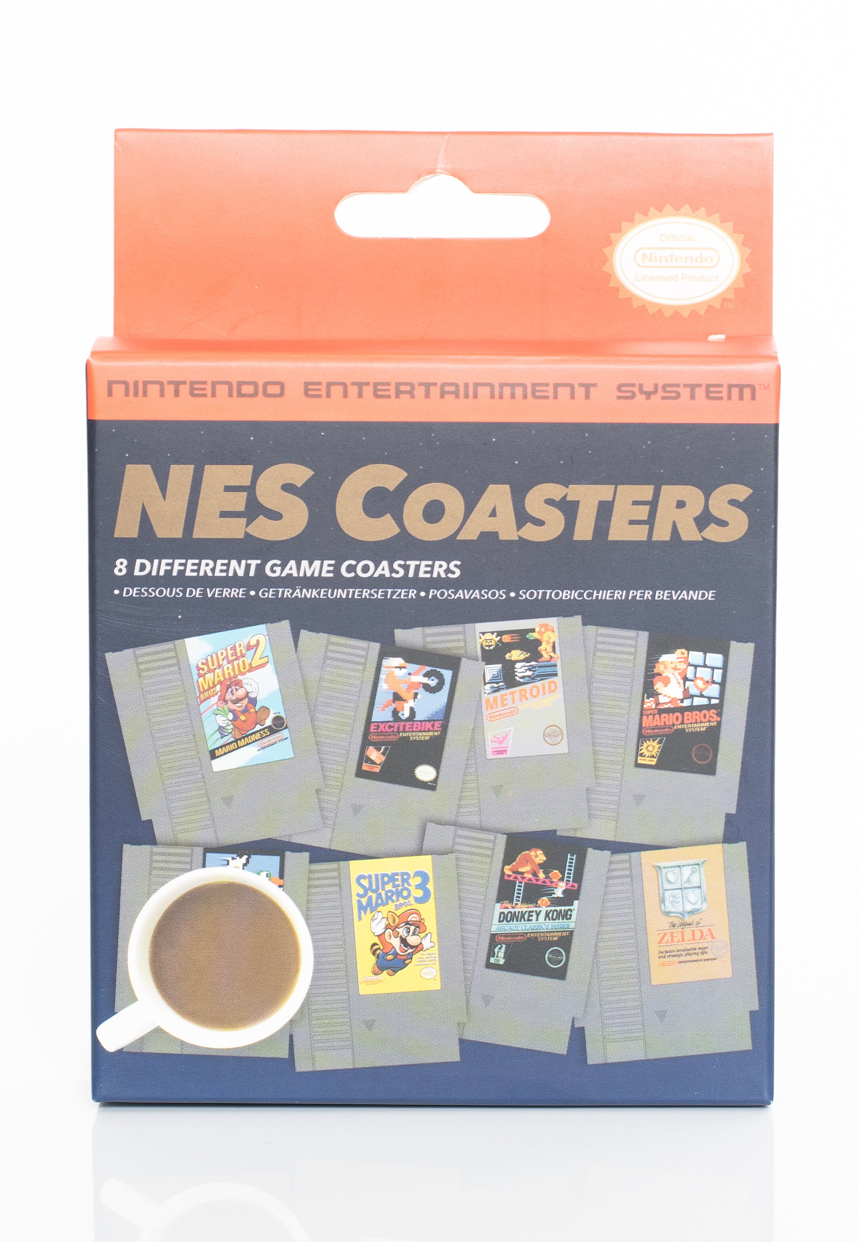 Nintendo - NES Cartridge Pack Of 8 - Coaster | Neutral-Image