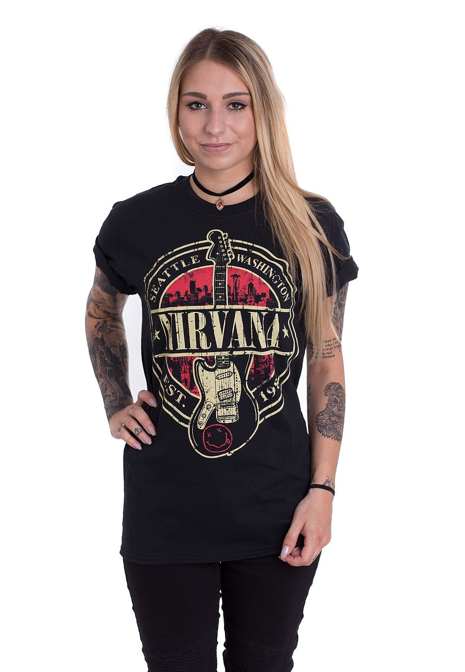 Nirvana - Est 1988 Guitar - T-Shirt | Women-Image