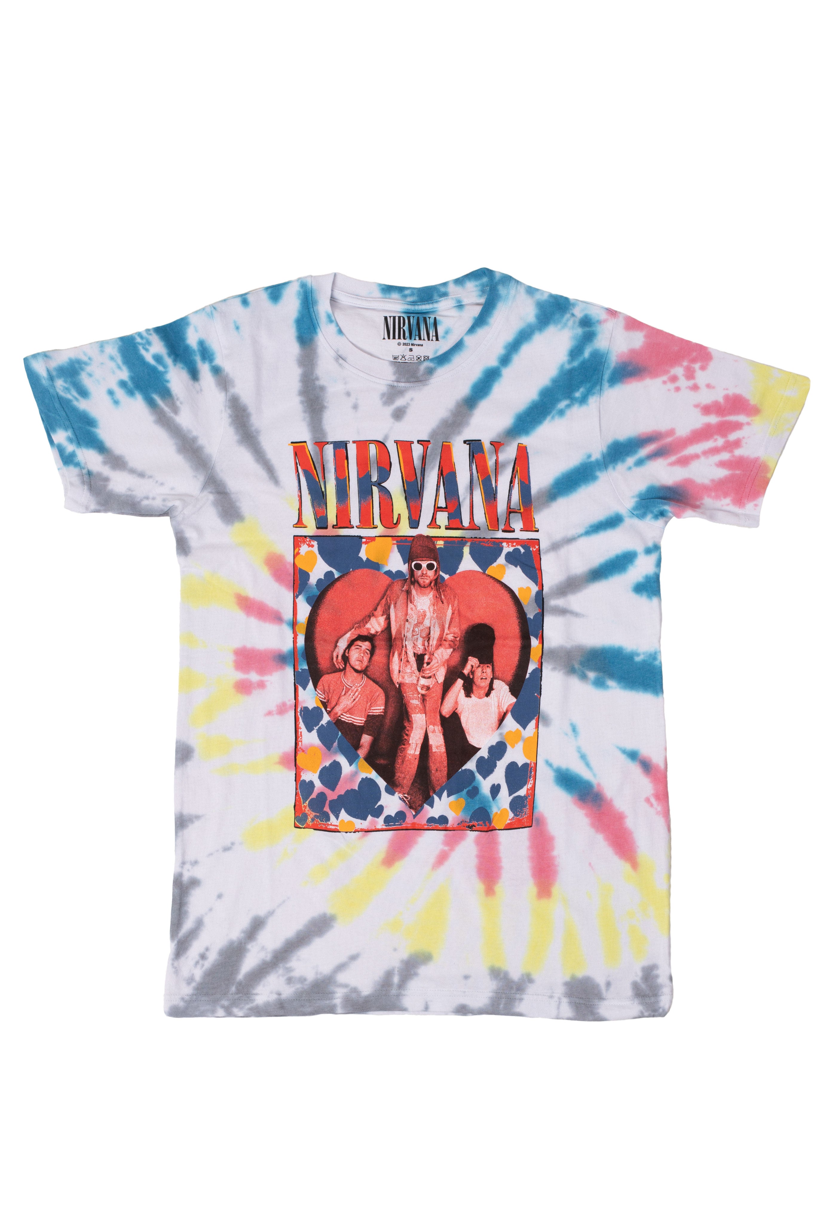 Nirvana - Heart Dye Wash - T-Shirt | Neutral-Image