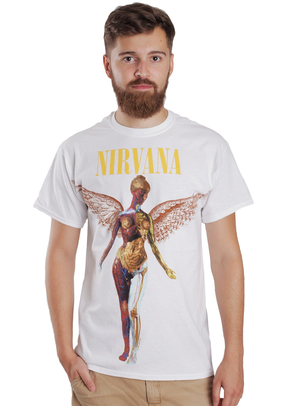 Nirvana - In Utero White - T-Shirt | Men-Image