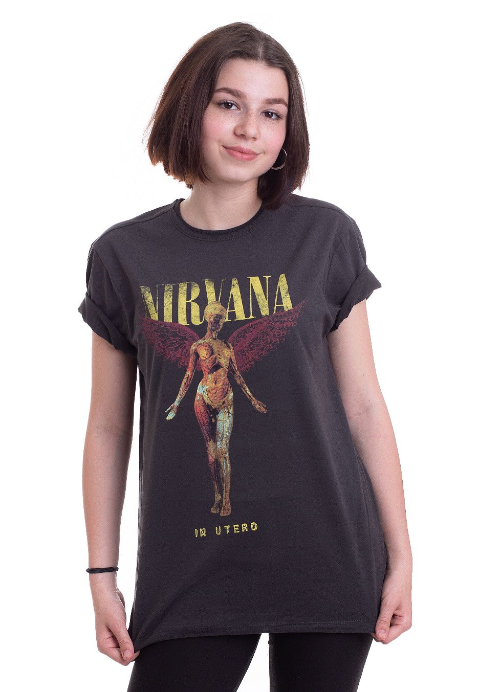 Nirvana - In Utero Charcoal - T-Shirt | Women-Image