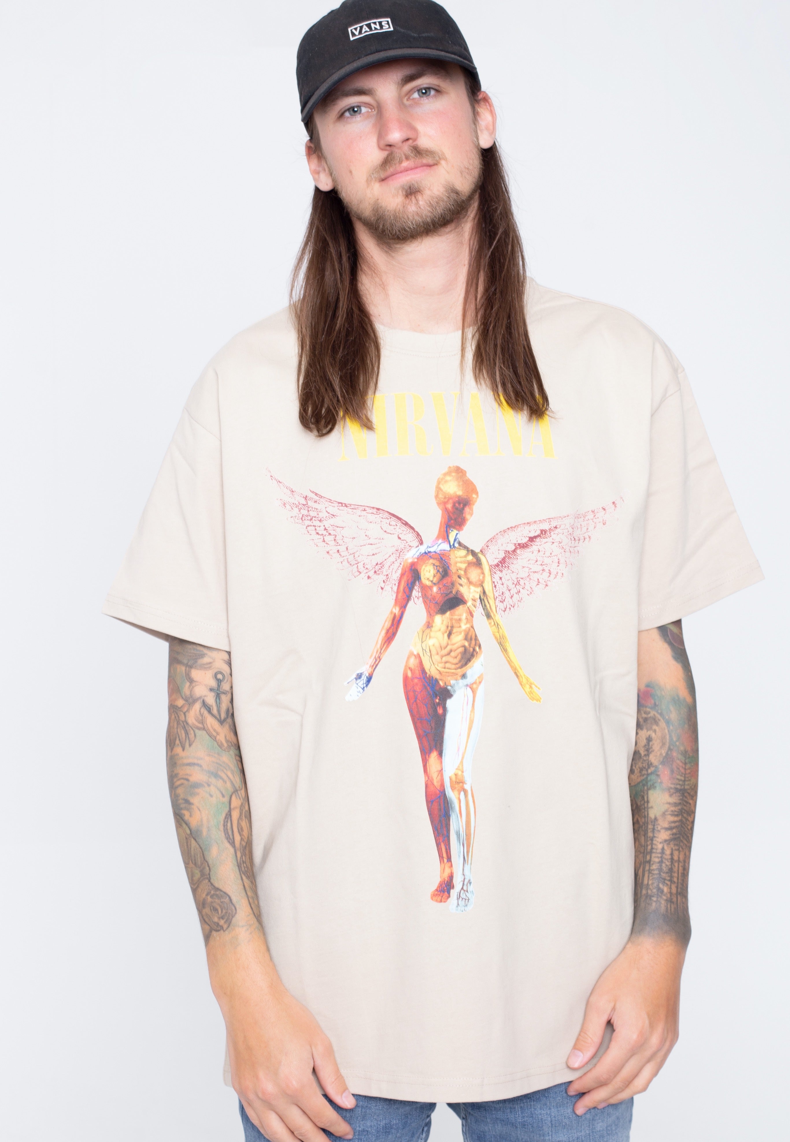 Nirvana - In Utero Wet Sand Oversized - T-Shirt | Men-Image