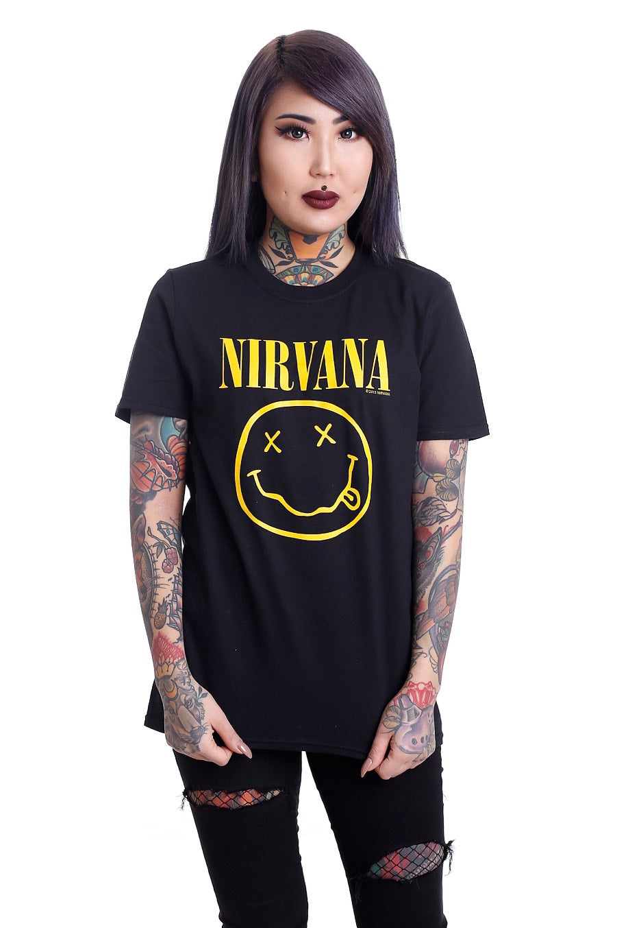 Nirvana - Happy Face - T-Shirt | Women-Image