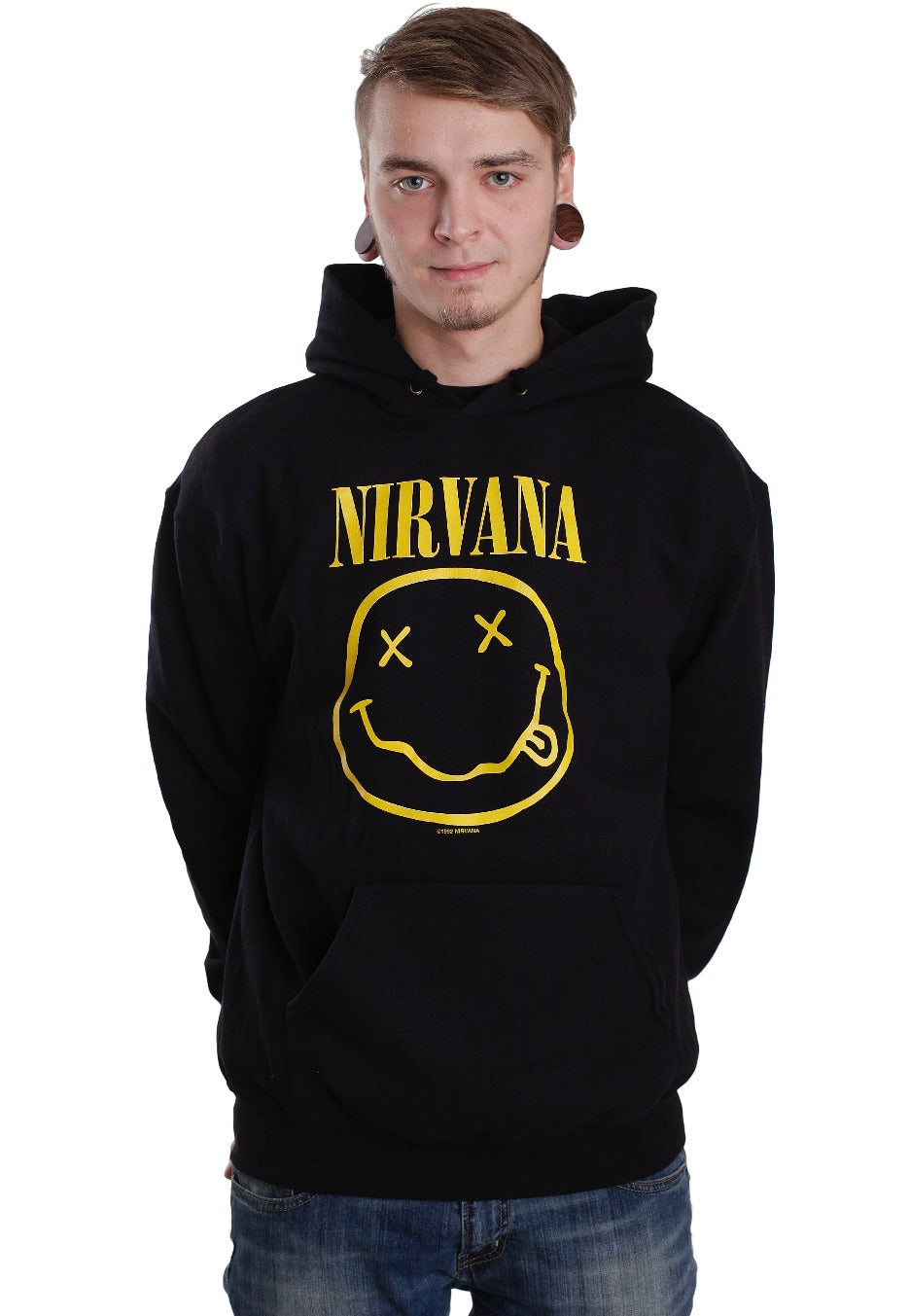 Nirvana - Happy Face - Hoodie | Men-Image