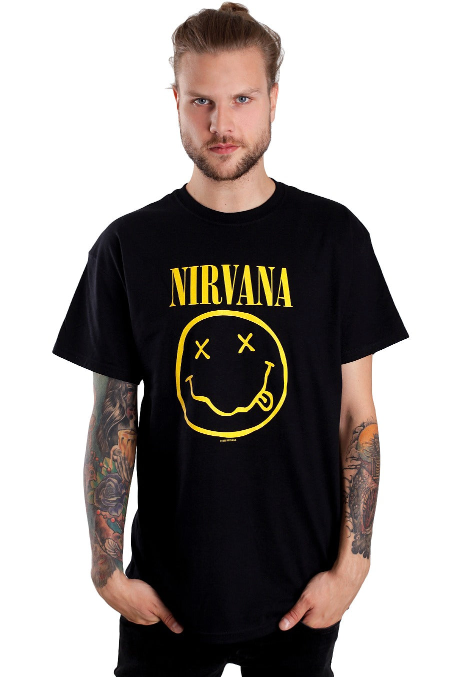 Nirvana - Happy Face - T-Shirt | Men-Image