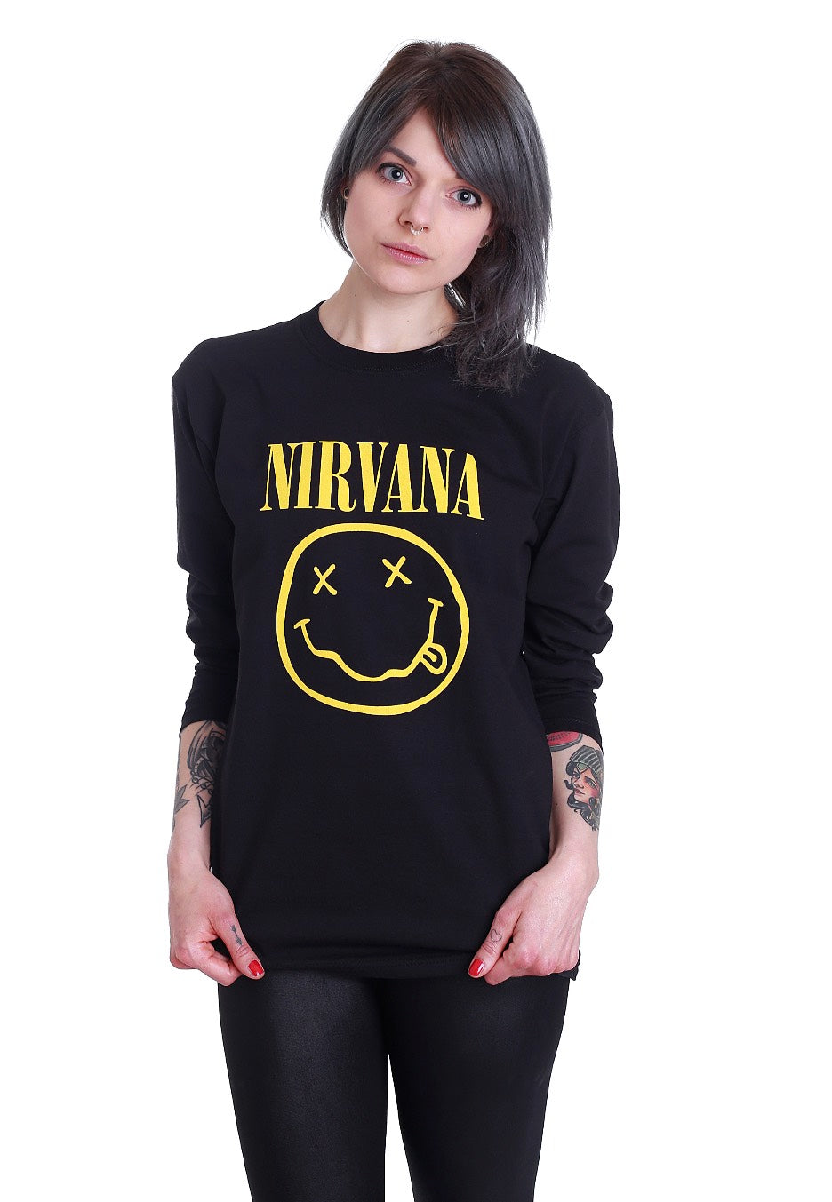 Nirvana - Happy Face Logo - Longsleeve | Women-Image