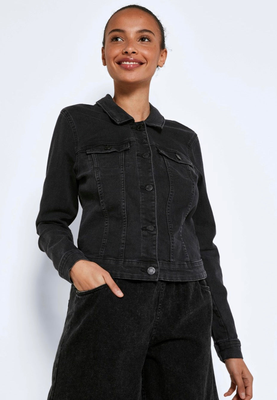 Noisy May - Debra Black - Jeans Jacket | Women-Image