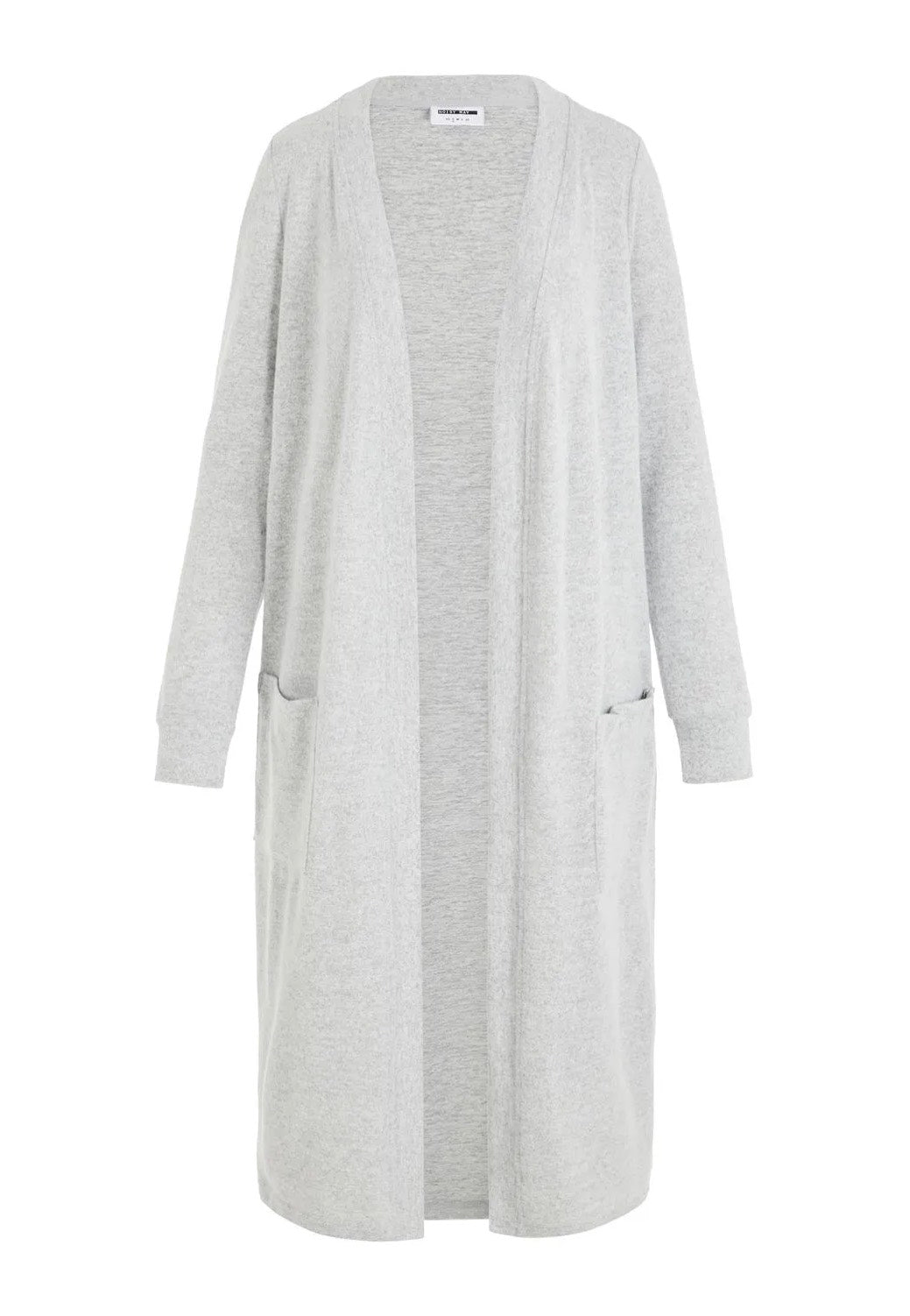 Noisy May - City L/S Long Light Grey Melange - Cardigan | Women-Image