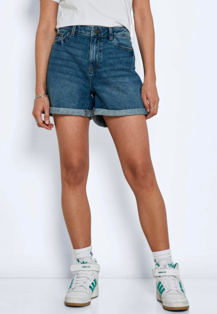 Noisy May - Smiley Medium Blue Denim - Shorts | Women-Image