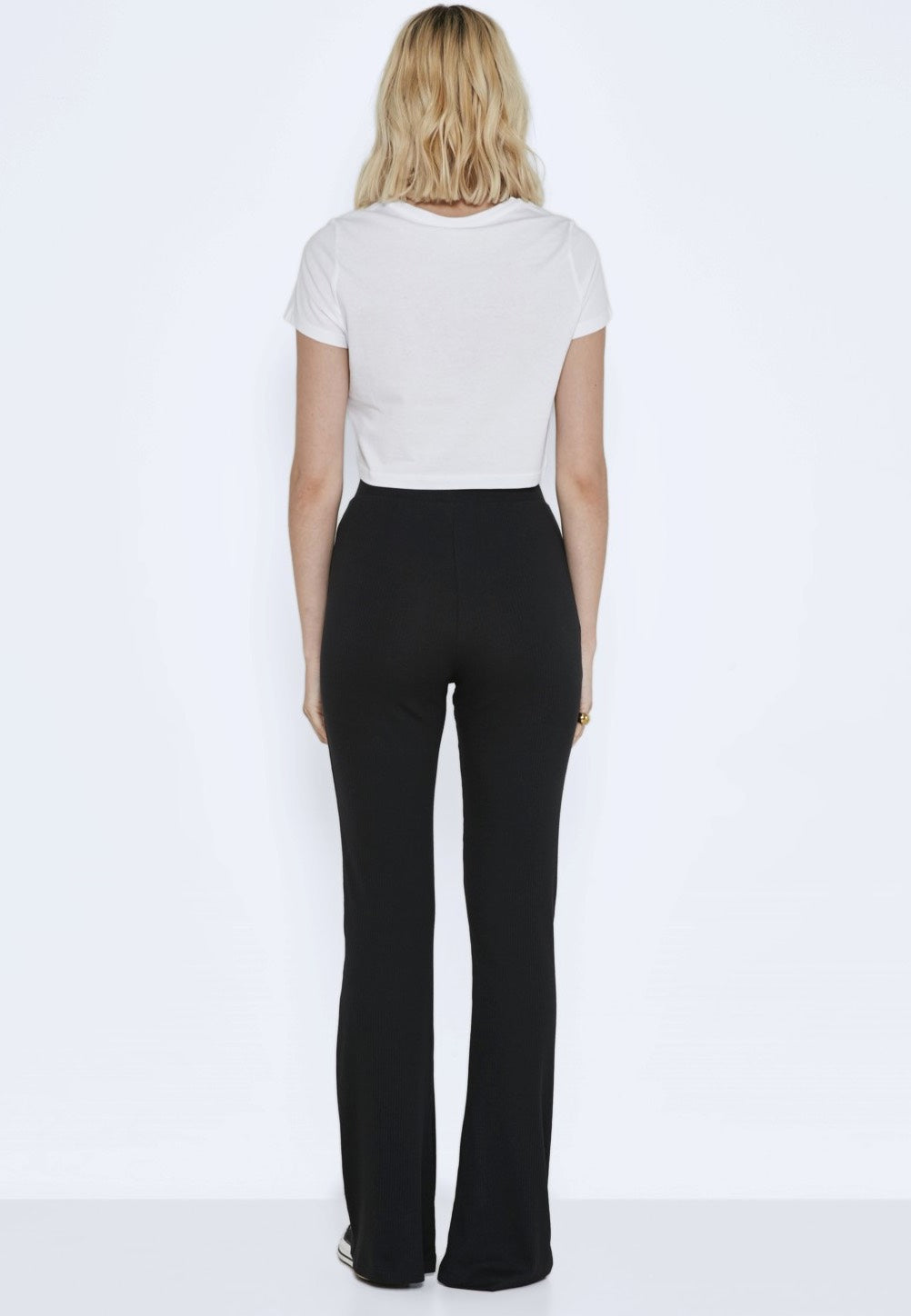 Noisy May - Pasa High Waist Flared Black - Pants | Women-Image