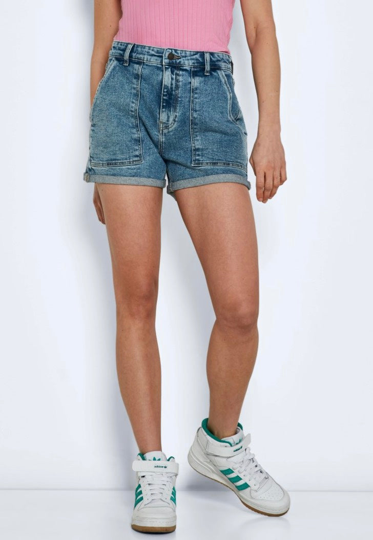 Noisy May - Be Katy Slim Light Blue Denim - Shorts | Women-Image