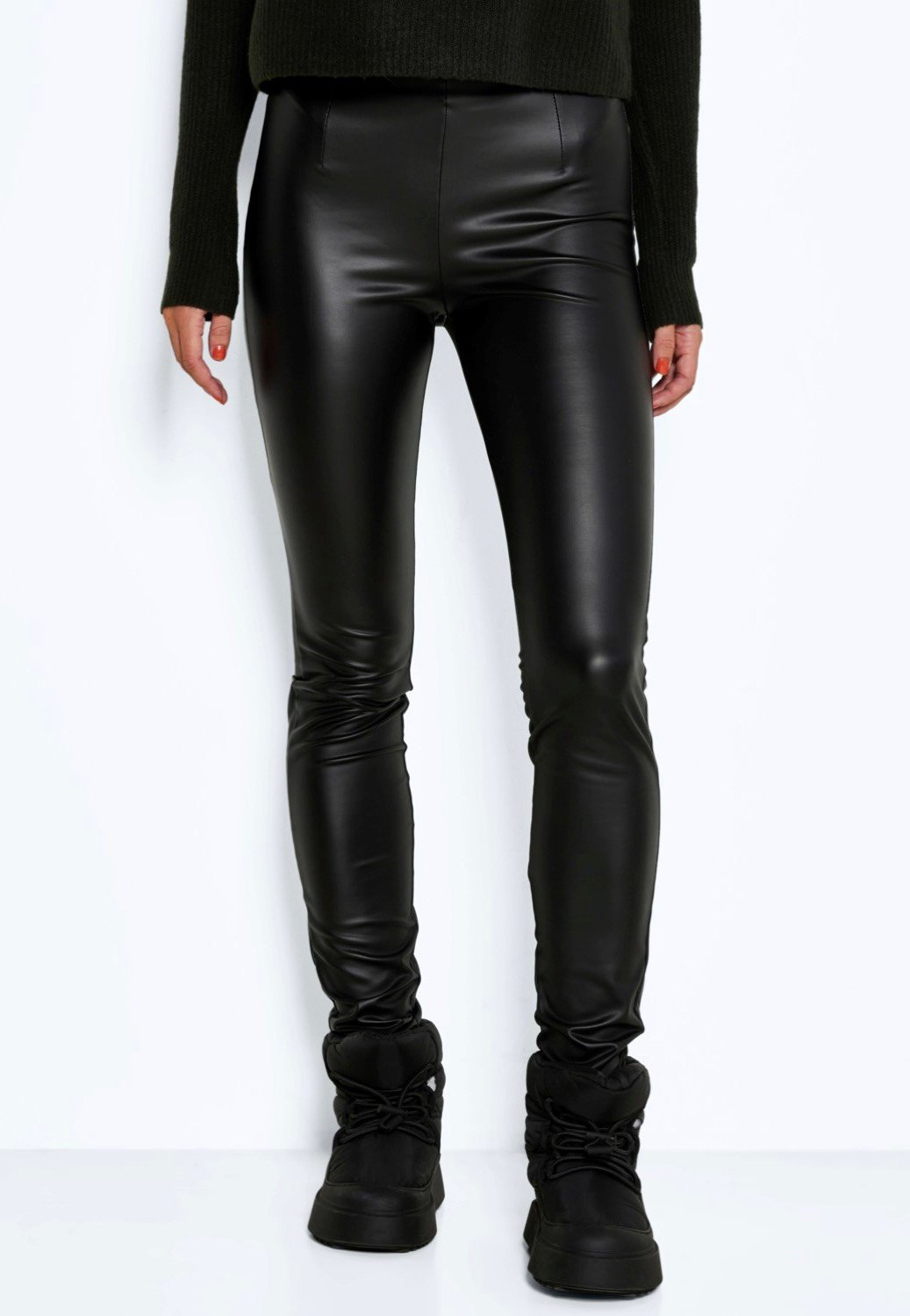 Noisy May - Aloha Skinny Coated Black - Leggings | Women-Image