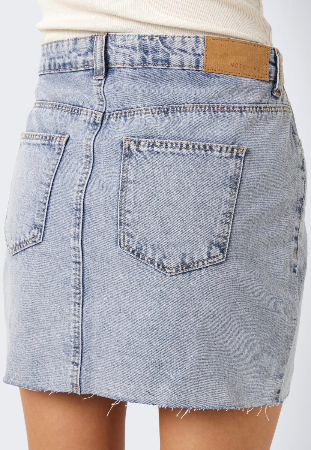 Noisy May - April Slit Light Blue Denim - Skirt | Women-Image